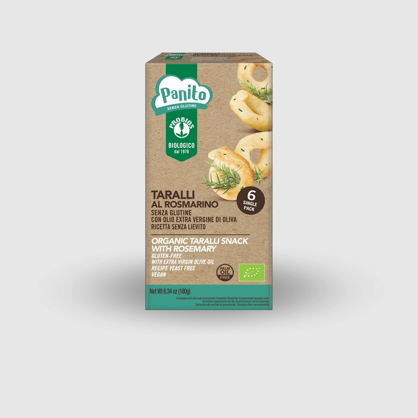 Taralli Senza Glutine Al Rosmarino 6X30g