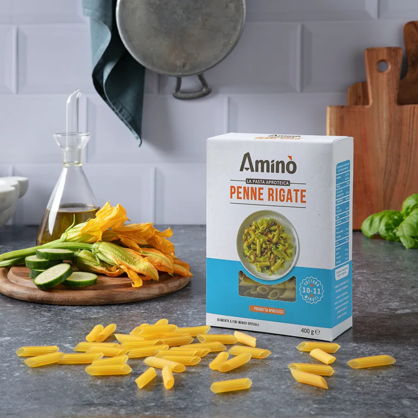Penne Rigate Aproteiche e Senza Glutine Aminò 400g