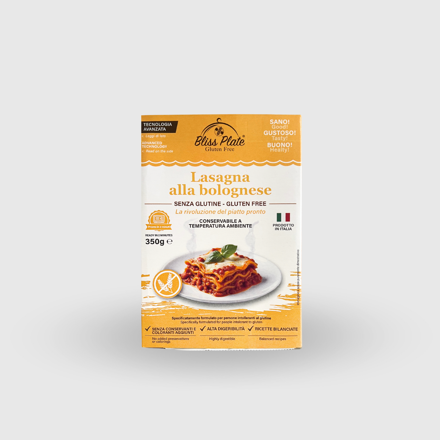 Bliss Plate Lasagna Bolognese Ready Meal Gluten-Free 350g