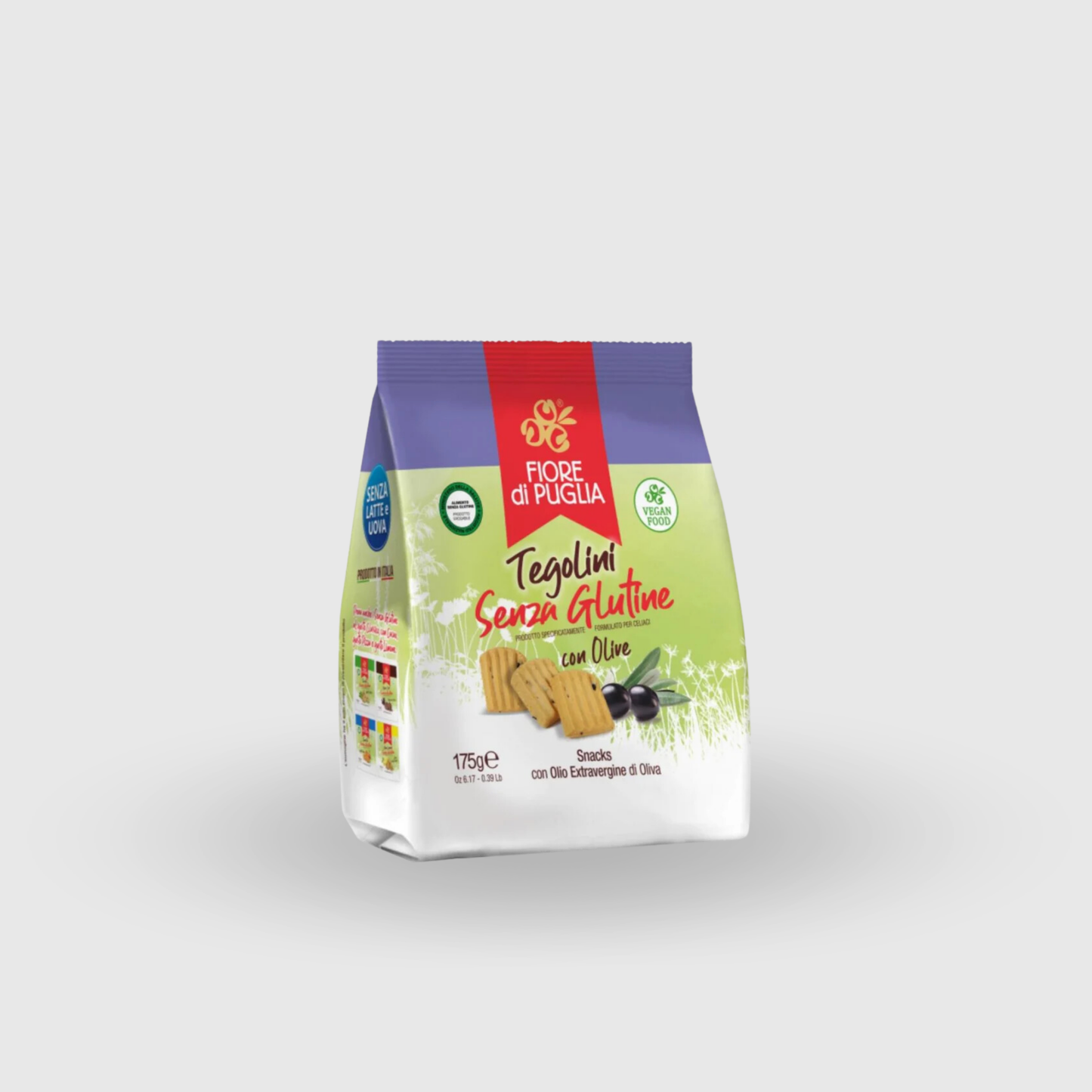 Gluten Free Olive Tegolini Fiore di Puglia 175g