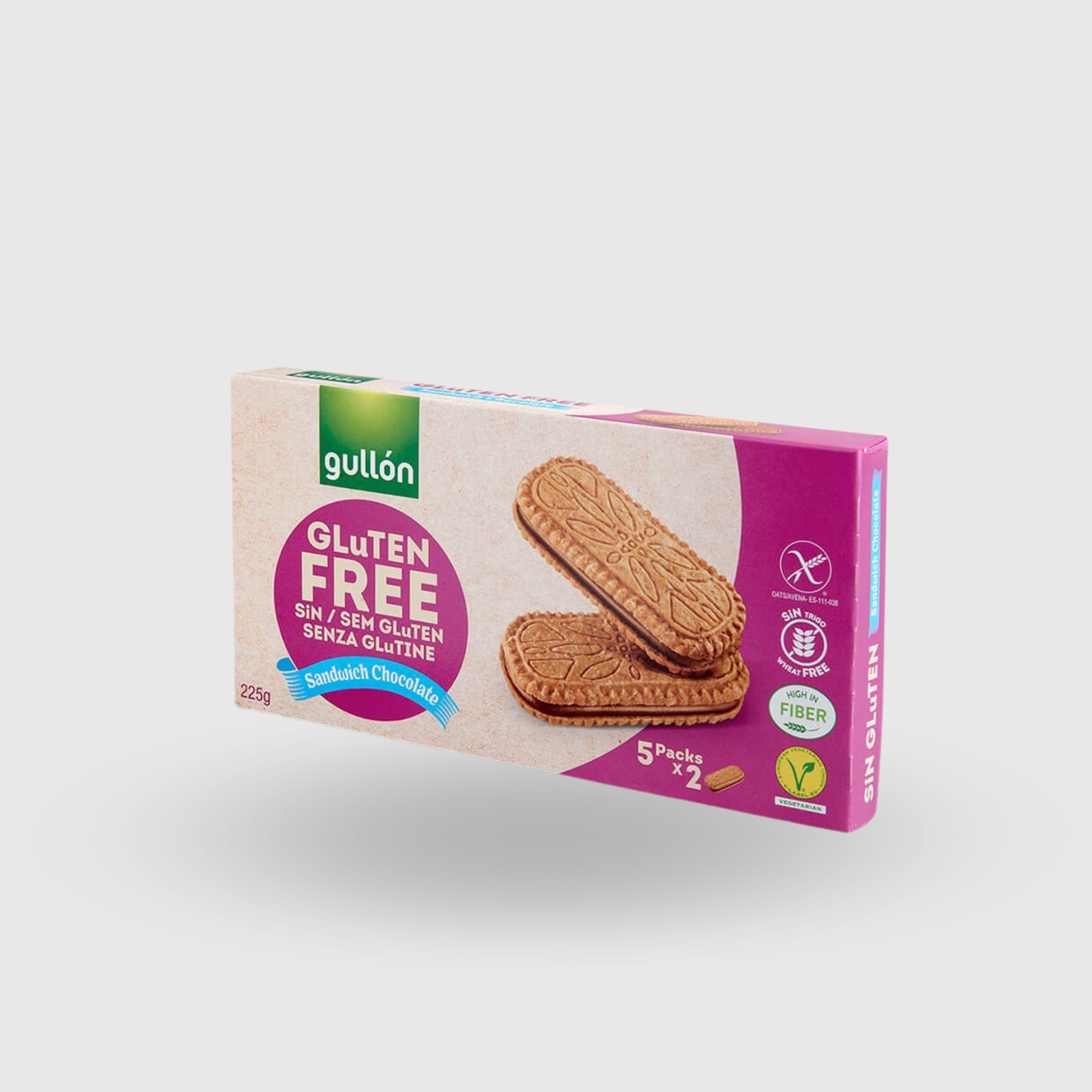 Gullón Biscotti ripieni di Cioccolato Senza Glutine 225g