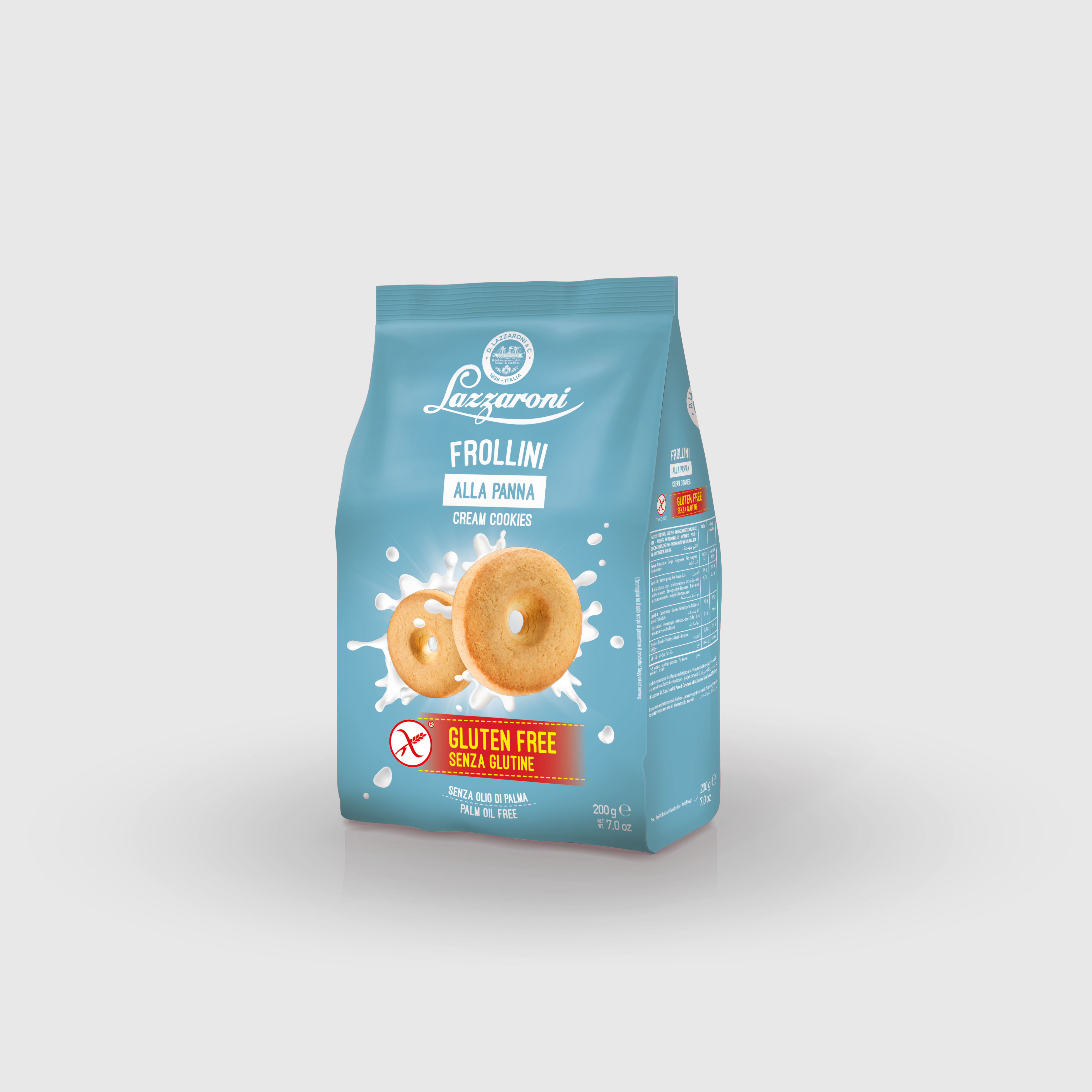 Frollino alla Panna Lazzaroni Senza Glutine 200g