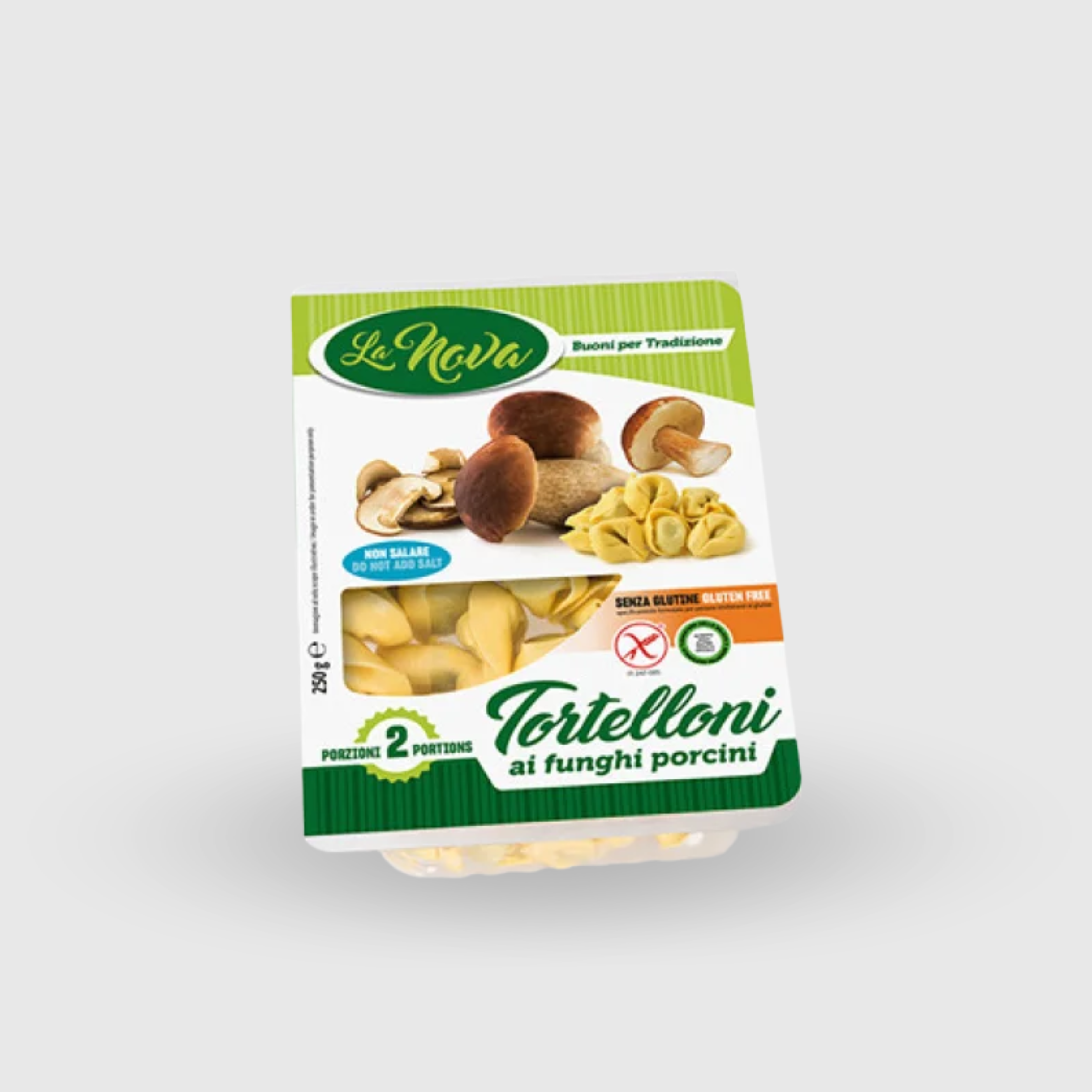 Tortelloni ai Funghi Porcini Senza Glutine La Nova 250g