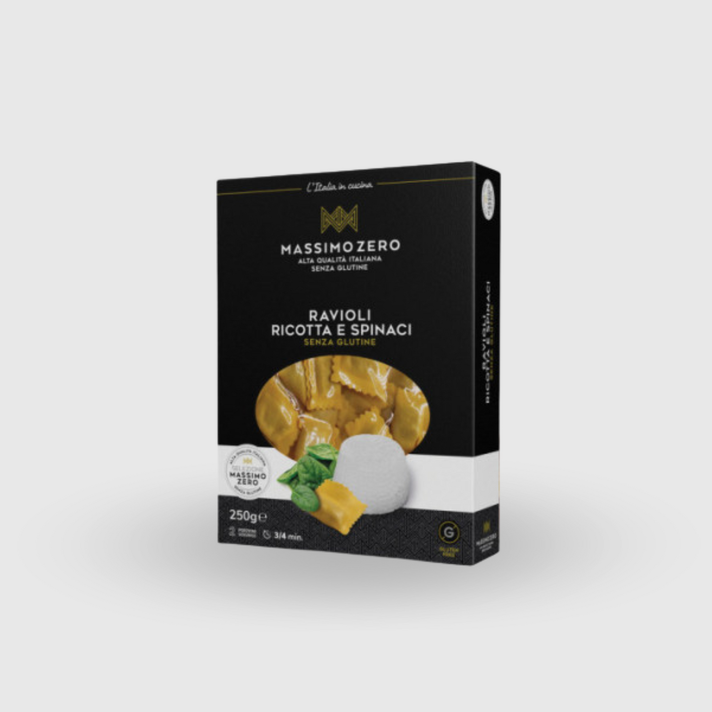 Ricotta and Spinach Ravioli Gluten Free Massimo Zero 250g
