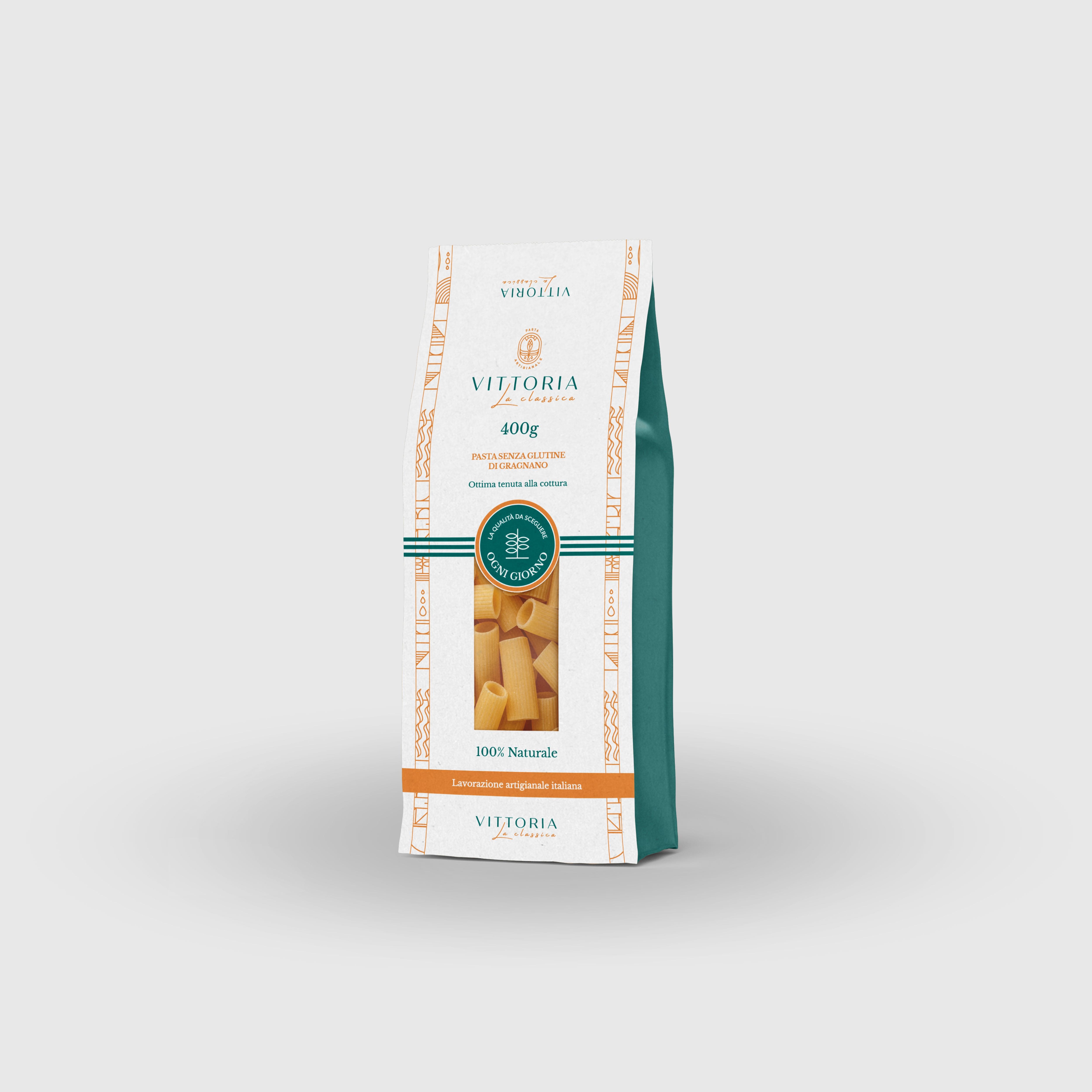 Maccheroni Rigatoni Senza Glutine 400g  Pasta Vittoria La Classica