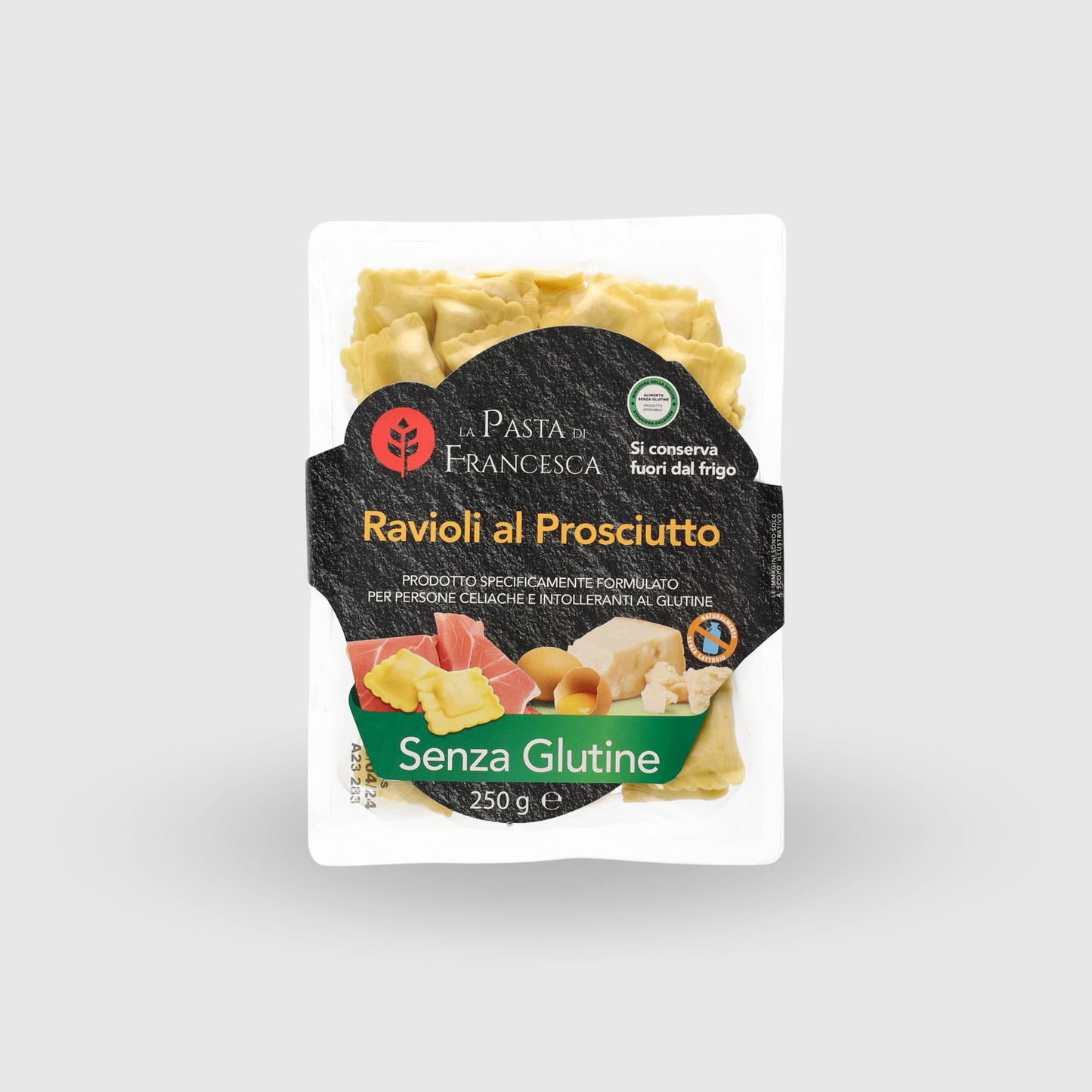 Ravioli mit Rohschinken und Parmigiano Ohne Gluten Pasta di Francesca 250g