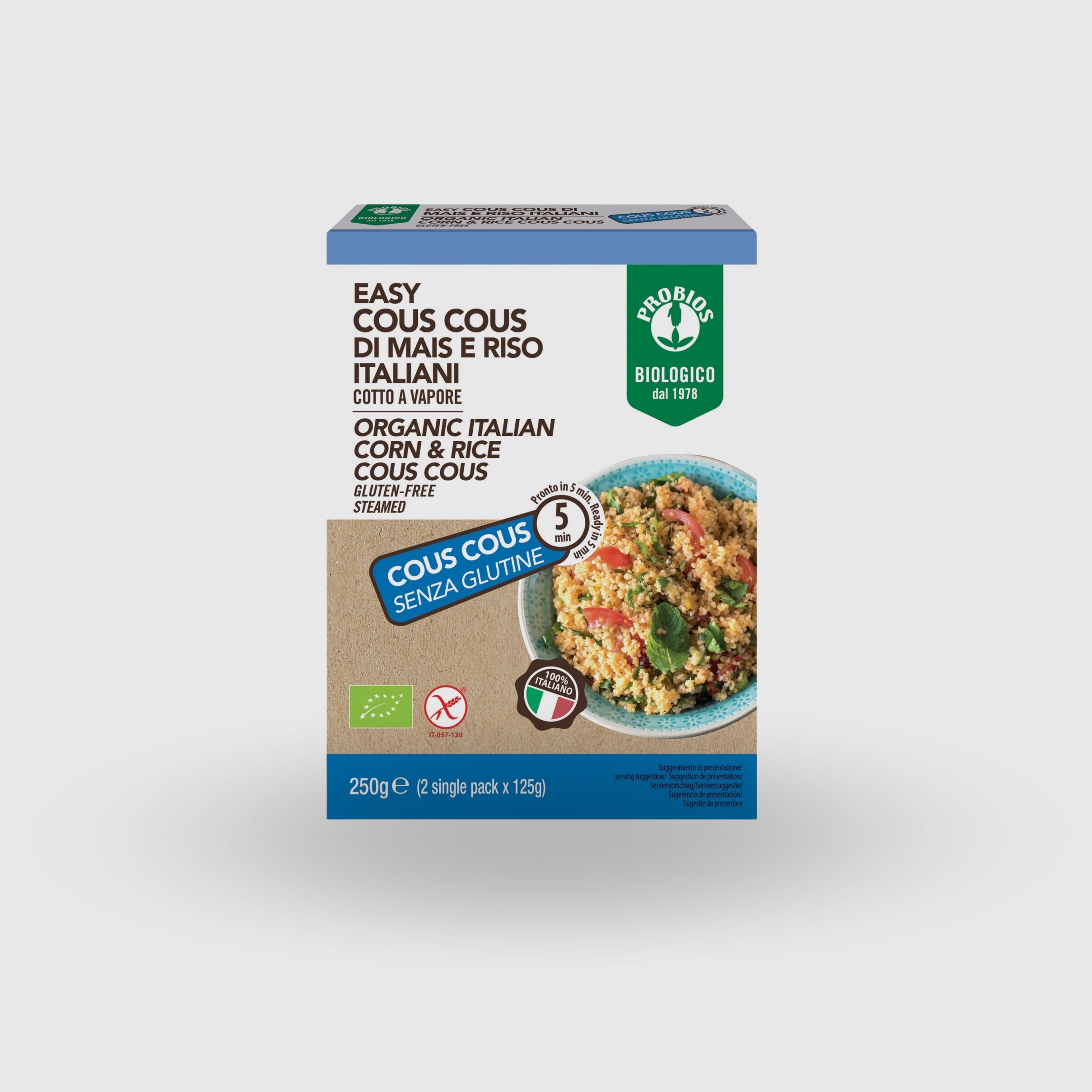 Cous Cous di Mais e Riso Senza Glutine Probios 250g