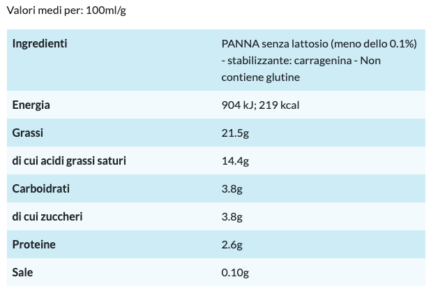 Panna Chef sans gluten et sans lactose 3x125ml