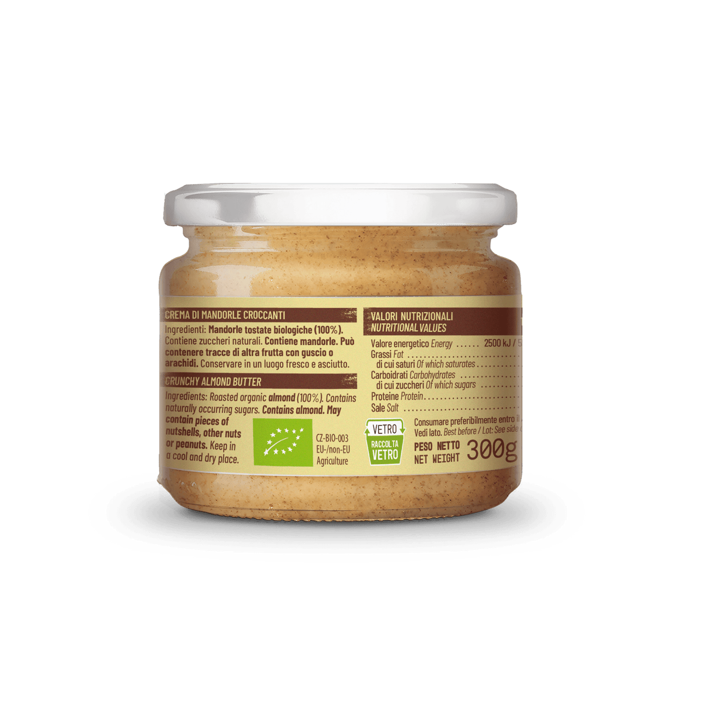 Crema 100% Nocciole Bio - Glusen