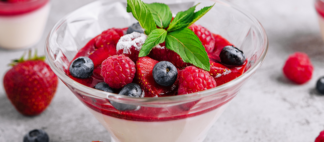 Panna Cotta mit Erdbeermarmelade Nickelfrei