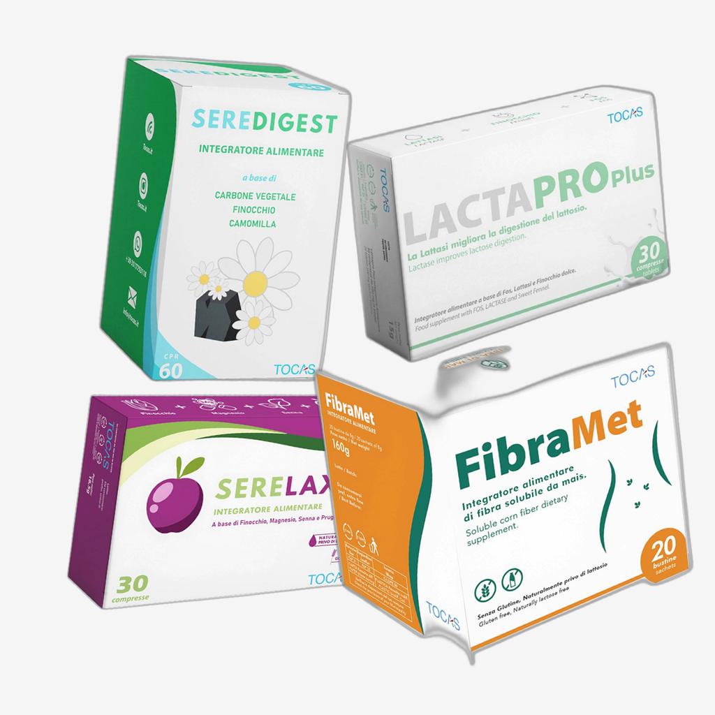 Integratori Tocas per digestione e intestino