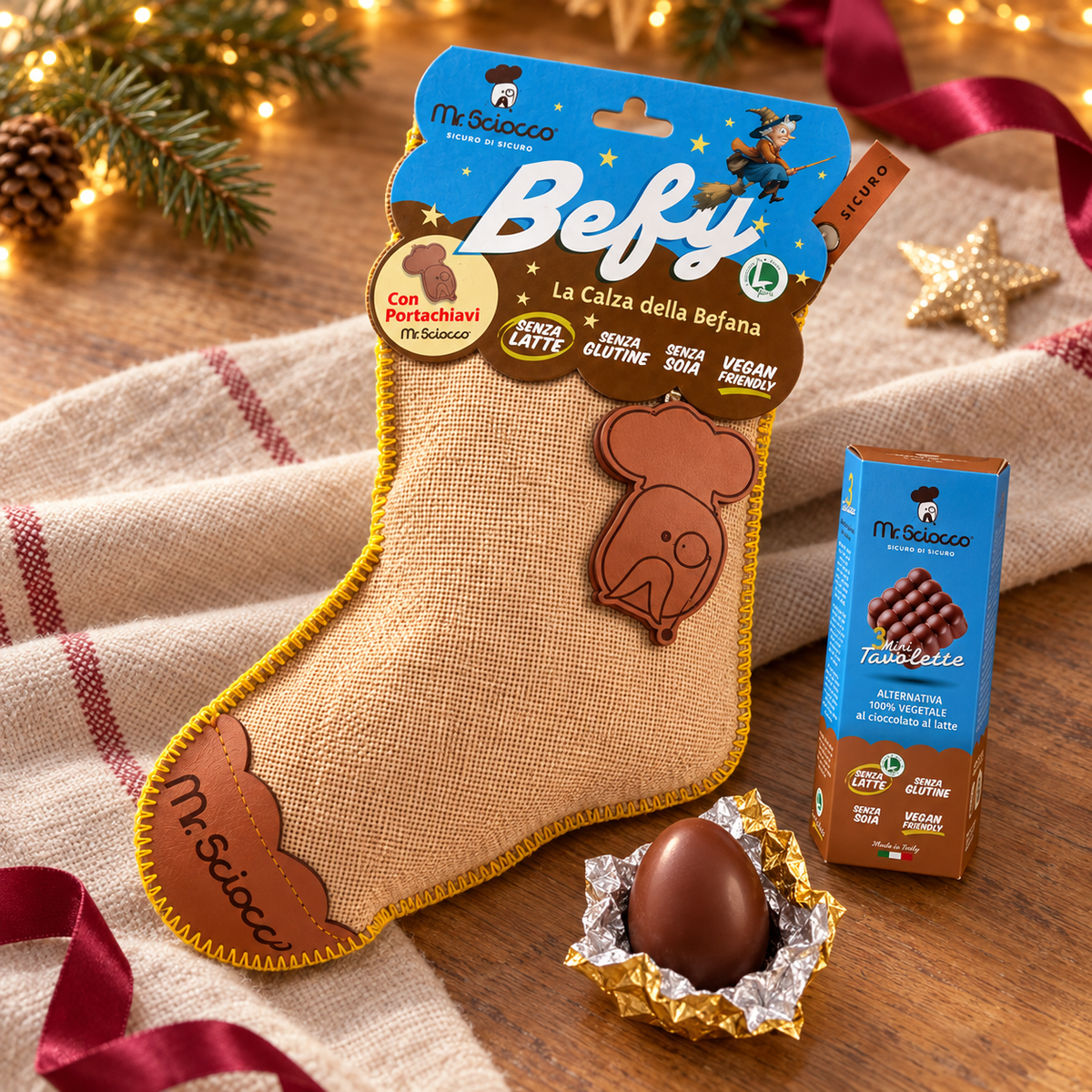 Befy Befana-Strumpf 155g Glutenfrei und Milchfrei Vegan
 Copia