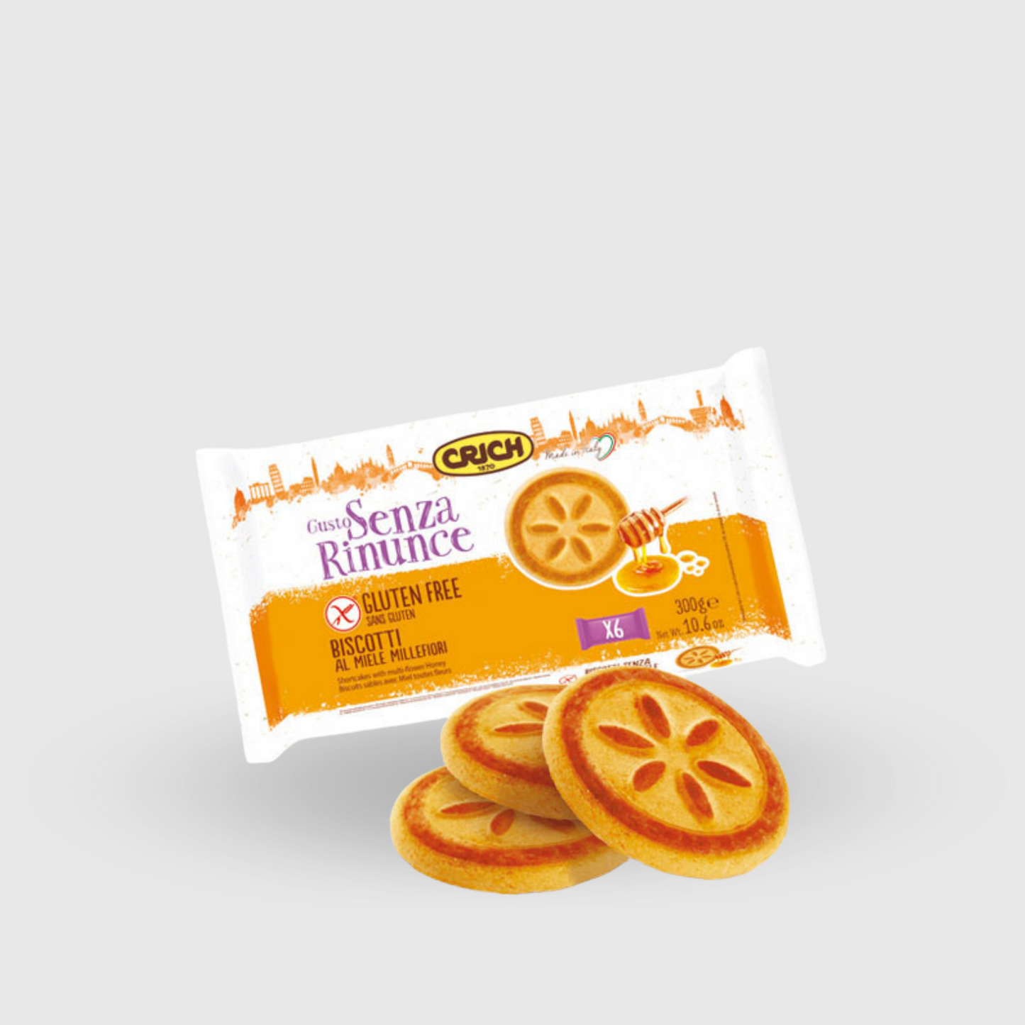 Shortbread with Honey Miellefiori 300g Gluten Free