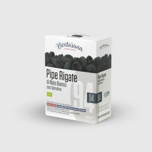 Pipe Rigate No. 94 White Corn and Spirulina