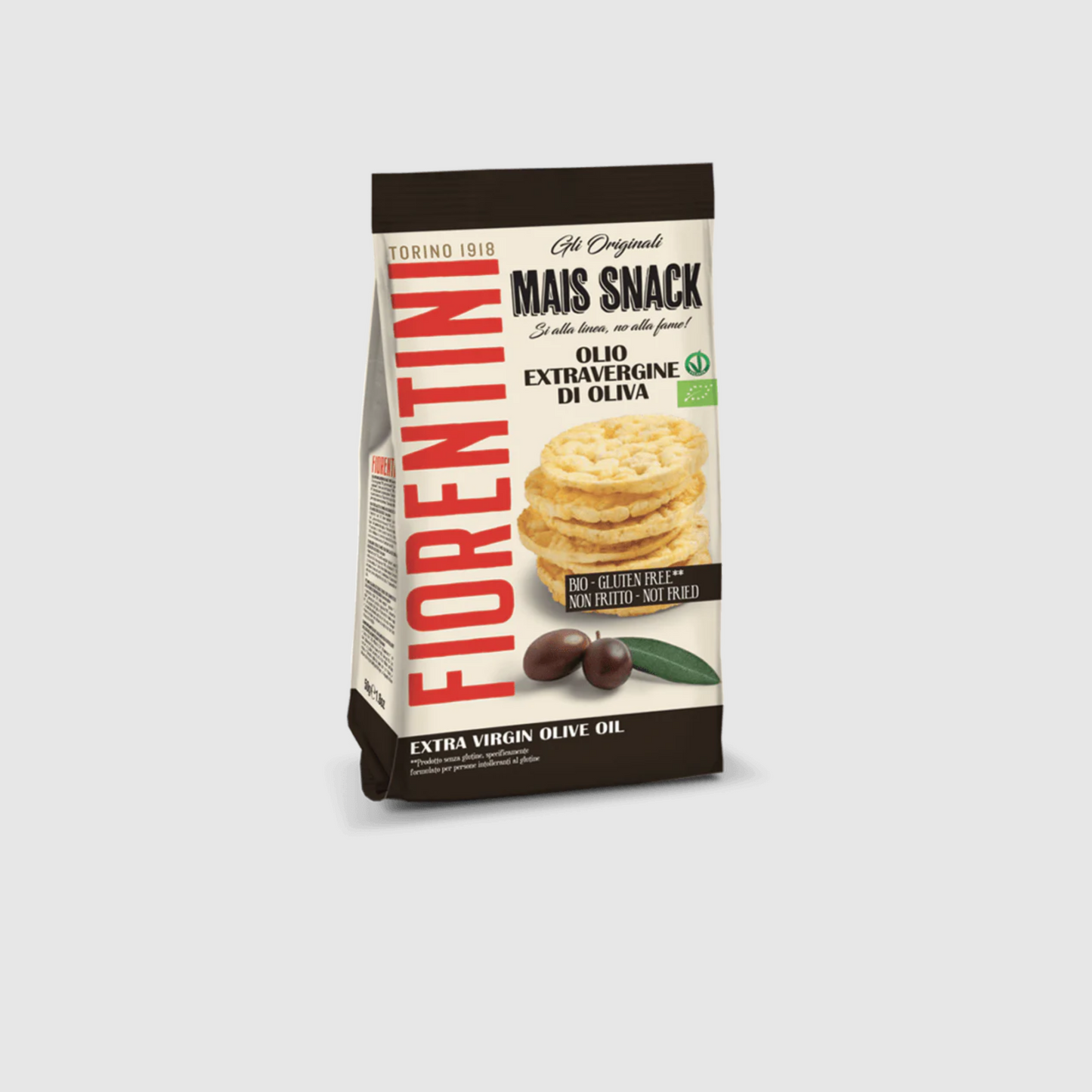 Bio Corn Snack Mini Gallette withExtra Virgin Olive Oil 50g Gluten Free