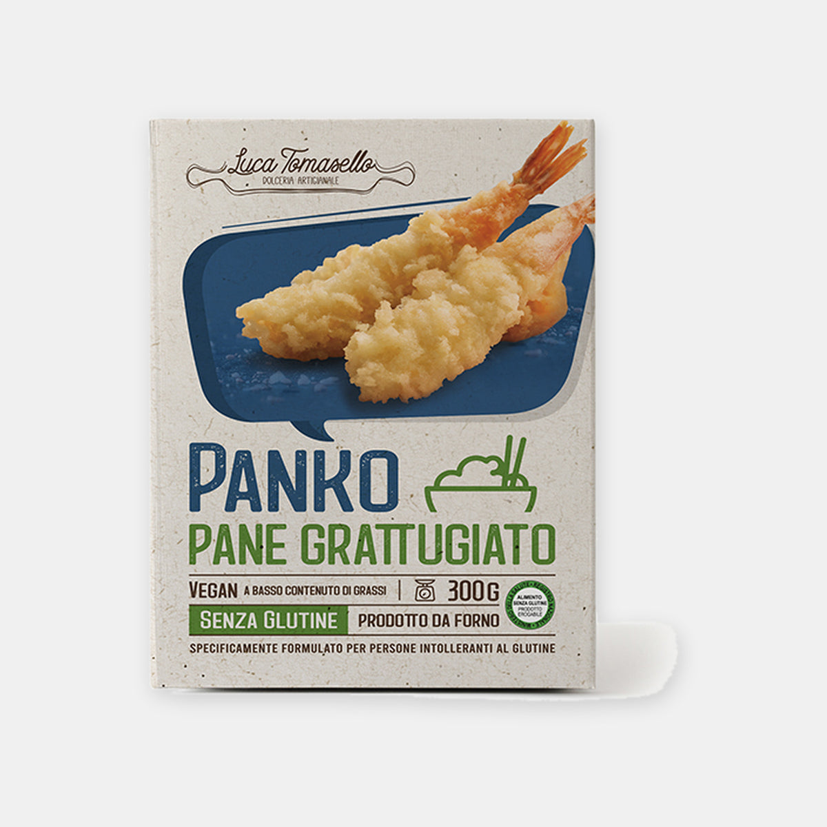 Panko pane grattugiato senza glutine Luca Tomasello 300g confezione