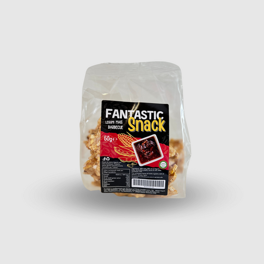Snack Mais, Legumi e Salsa Barbecue Senza Glutine