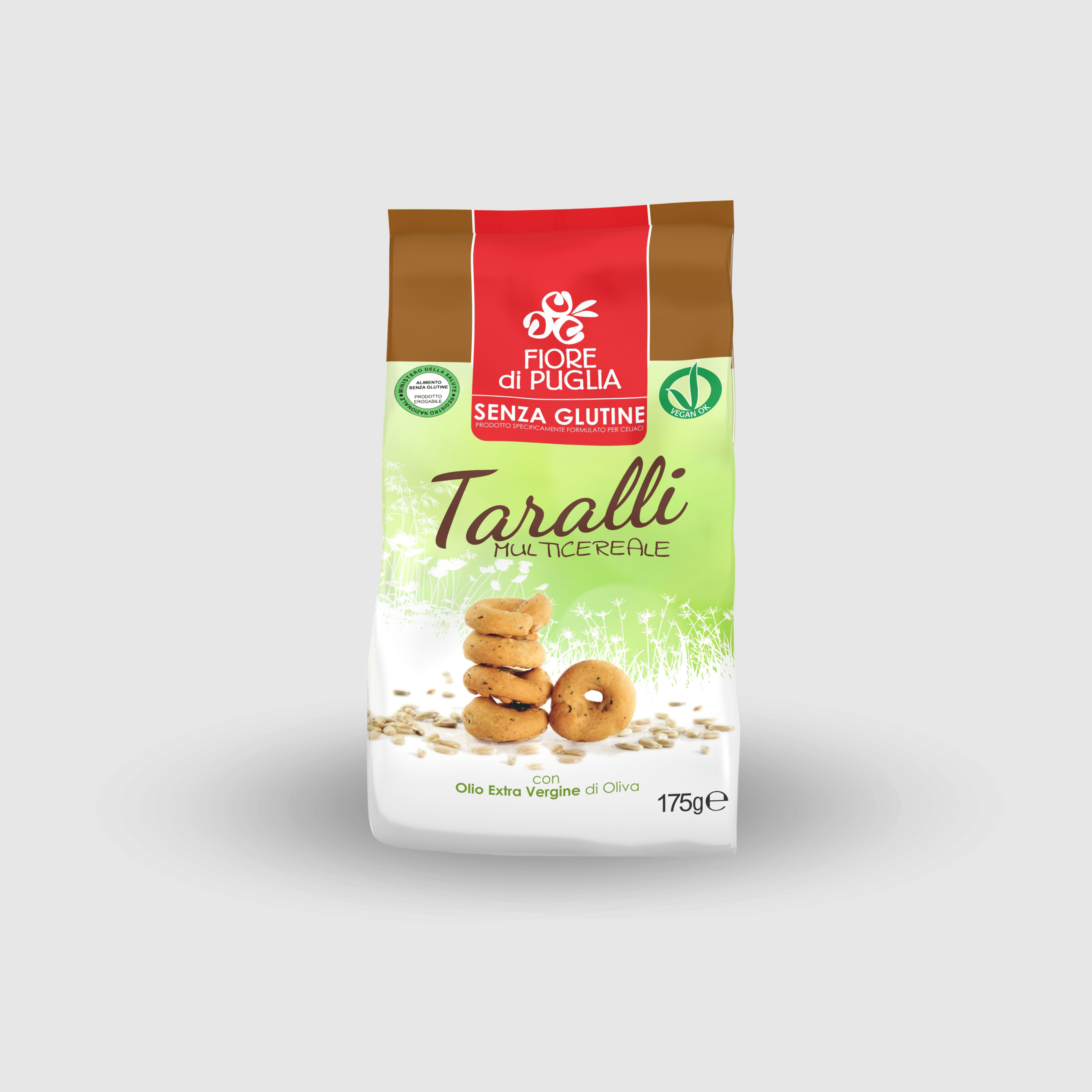 Tarallini Sabor Multicereal Sin Gluten Fiore di Puglia 175g