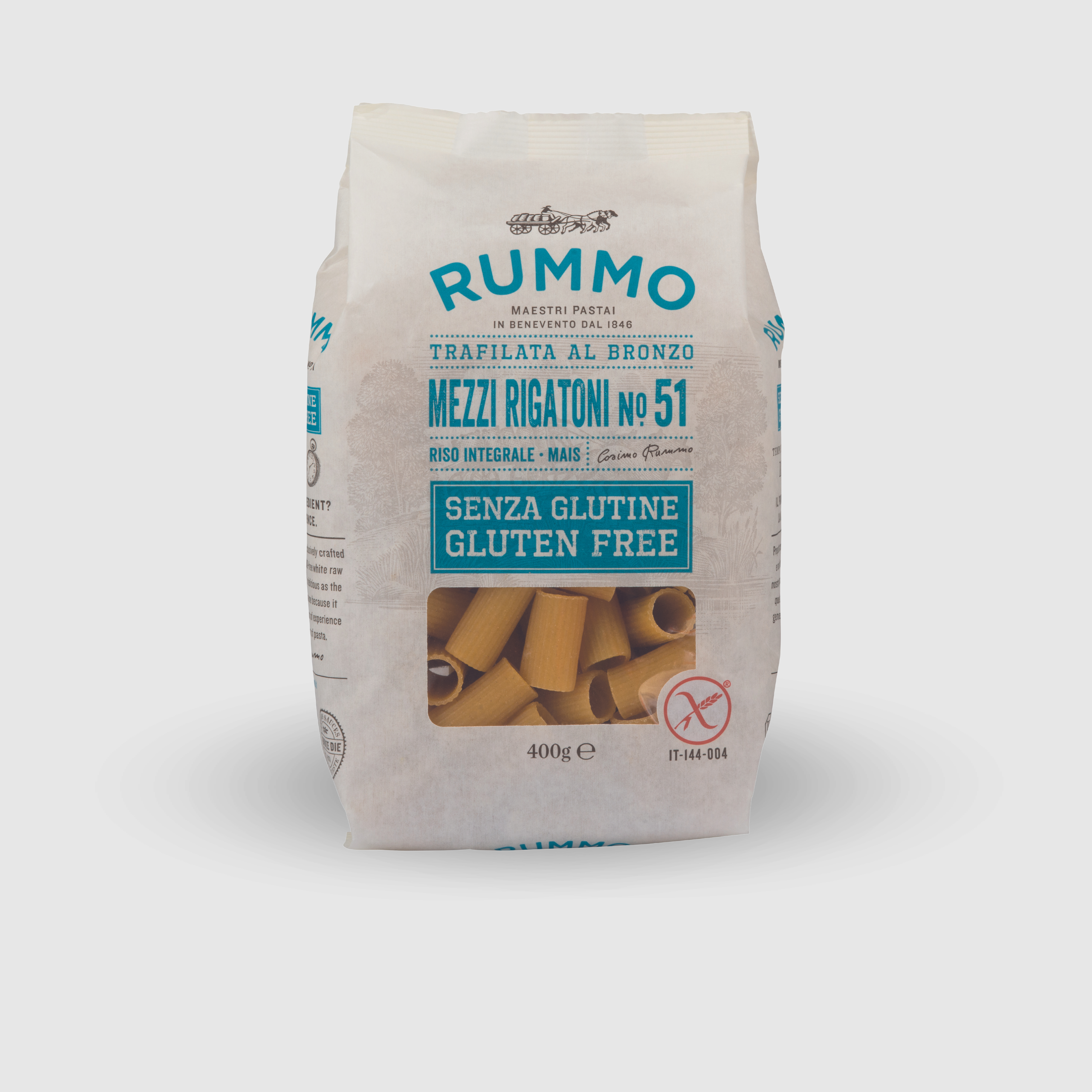 Mezzi Rigatoni n°51 Rummo Sans Gluten 400g