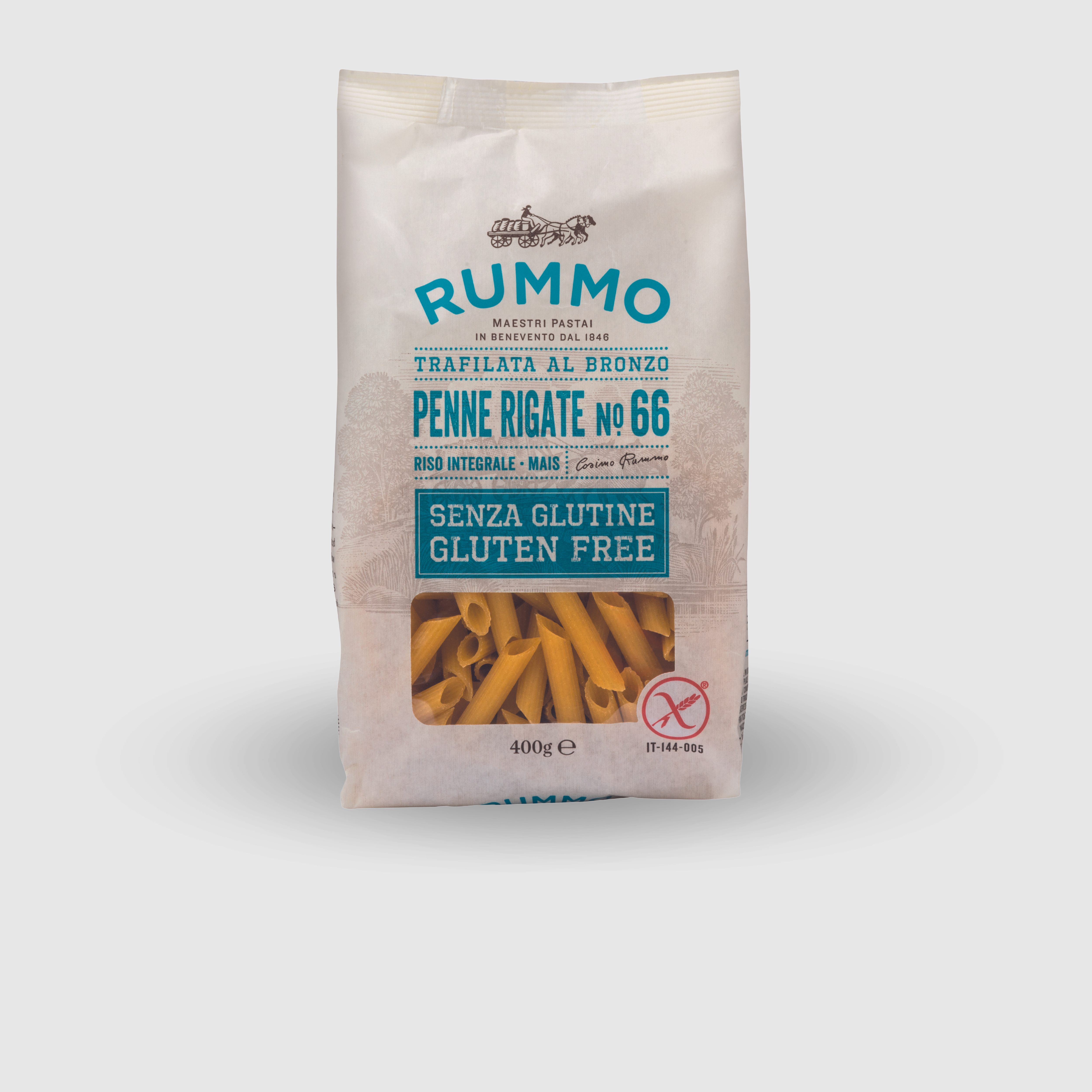 Penne Rigate n°66 Rummo Sans Gluten 400g