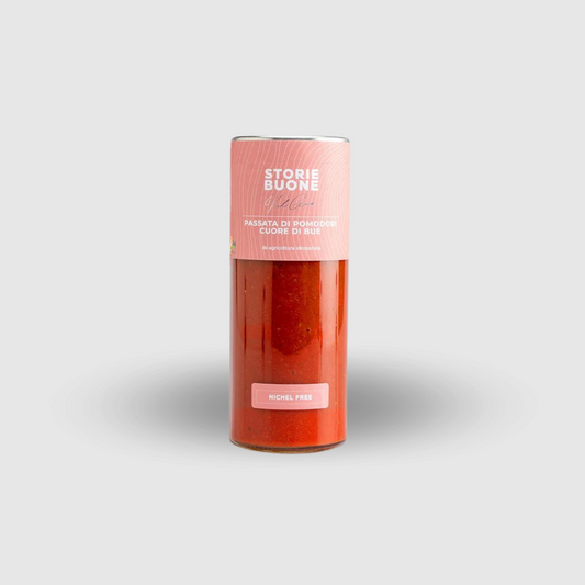 Tomato purée Oxheart with Fresh Basil Nickel Free 550g