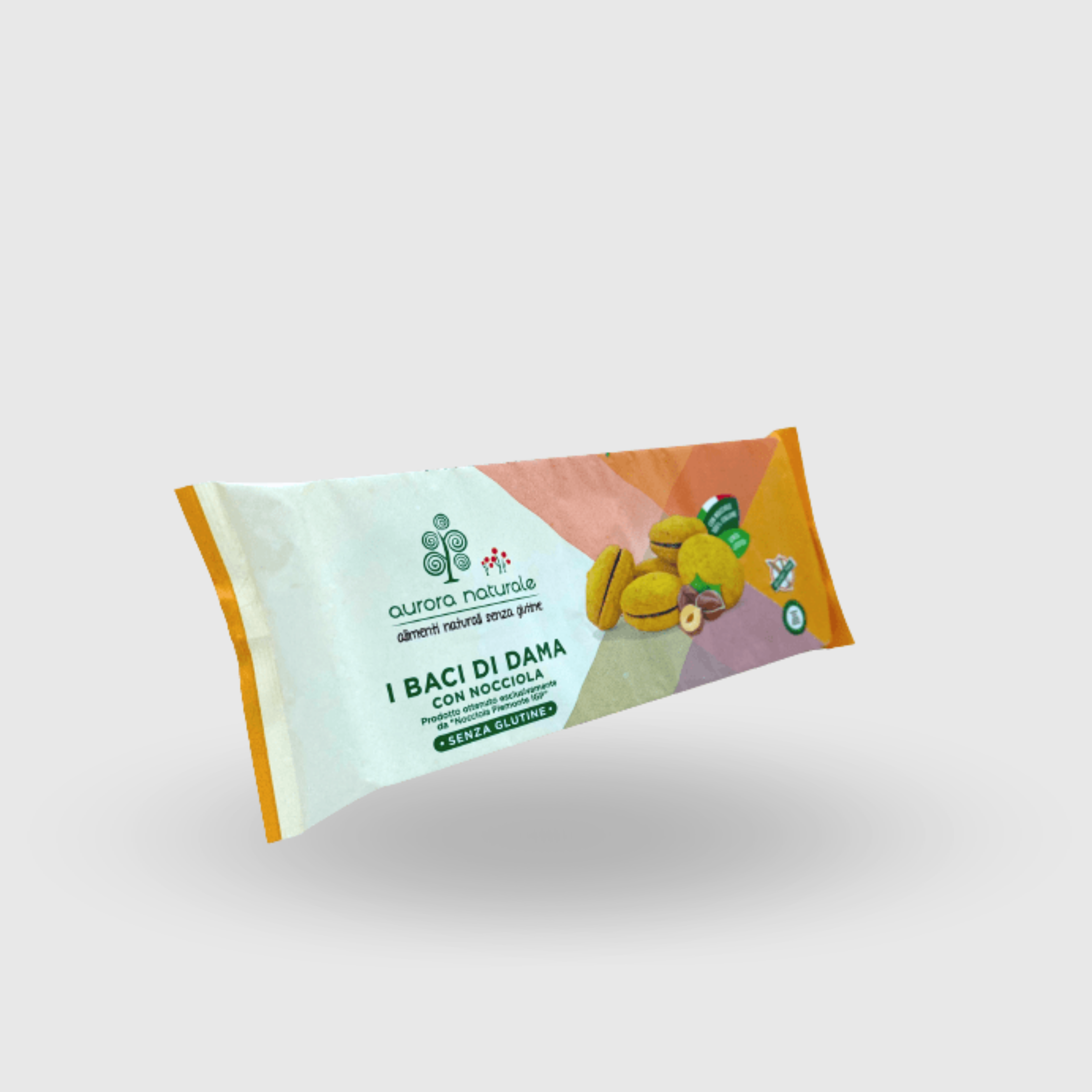 Baci di Dama alla Nocciola Aurora Naturale Senza Glutine 110g