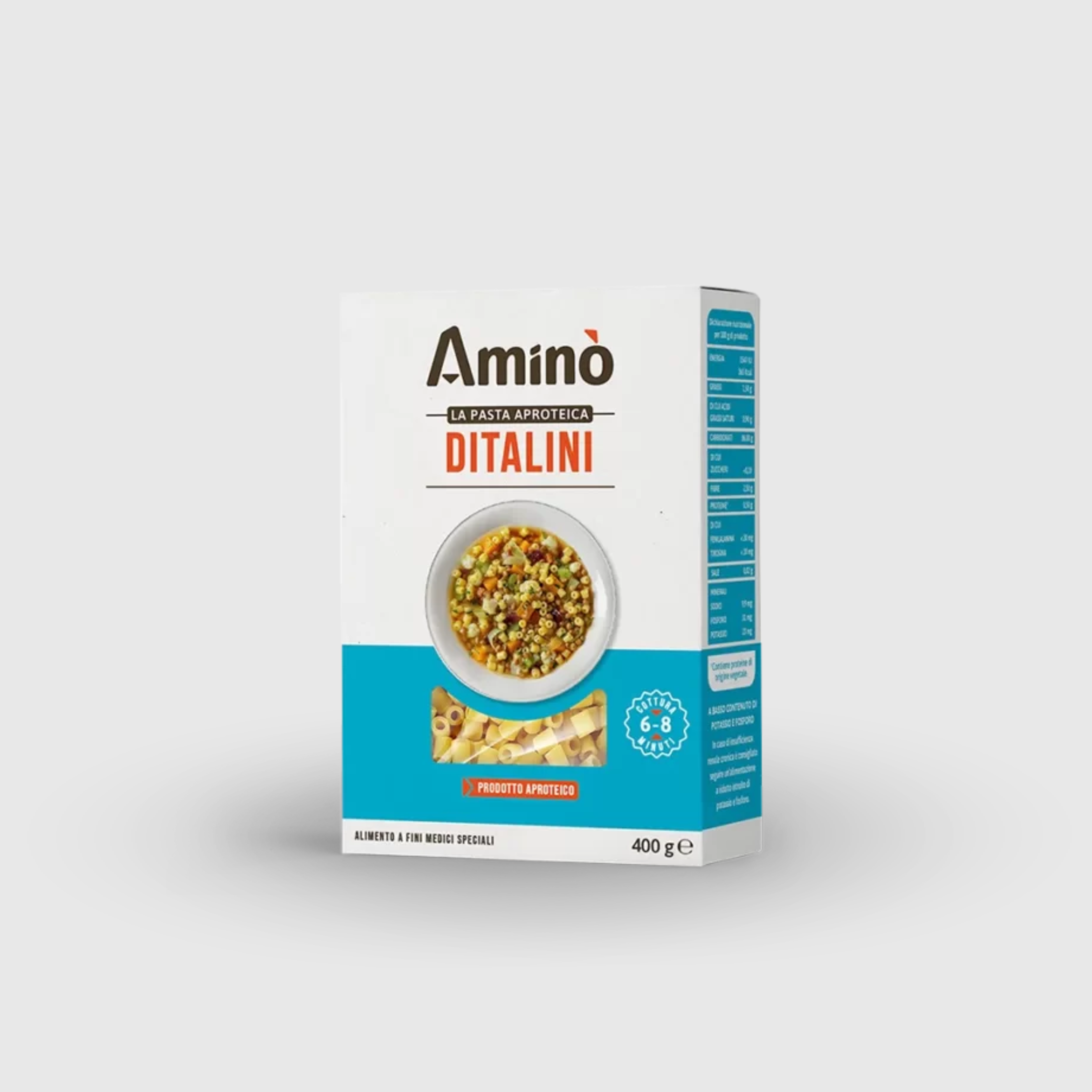 Ditalini sans protéines et sans gluten Aminò 400 g