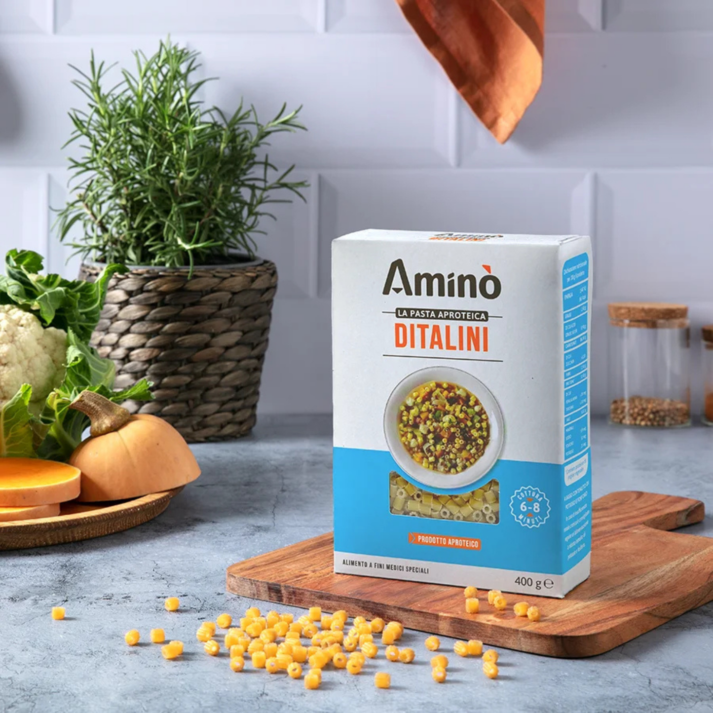 Ditalini Aproteici e Senza Glutine Aminò 400g