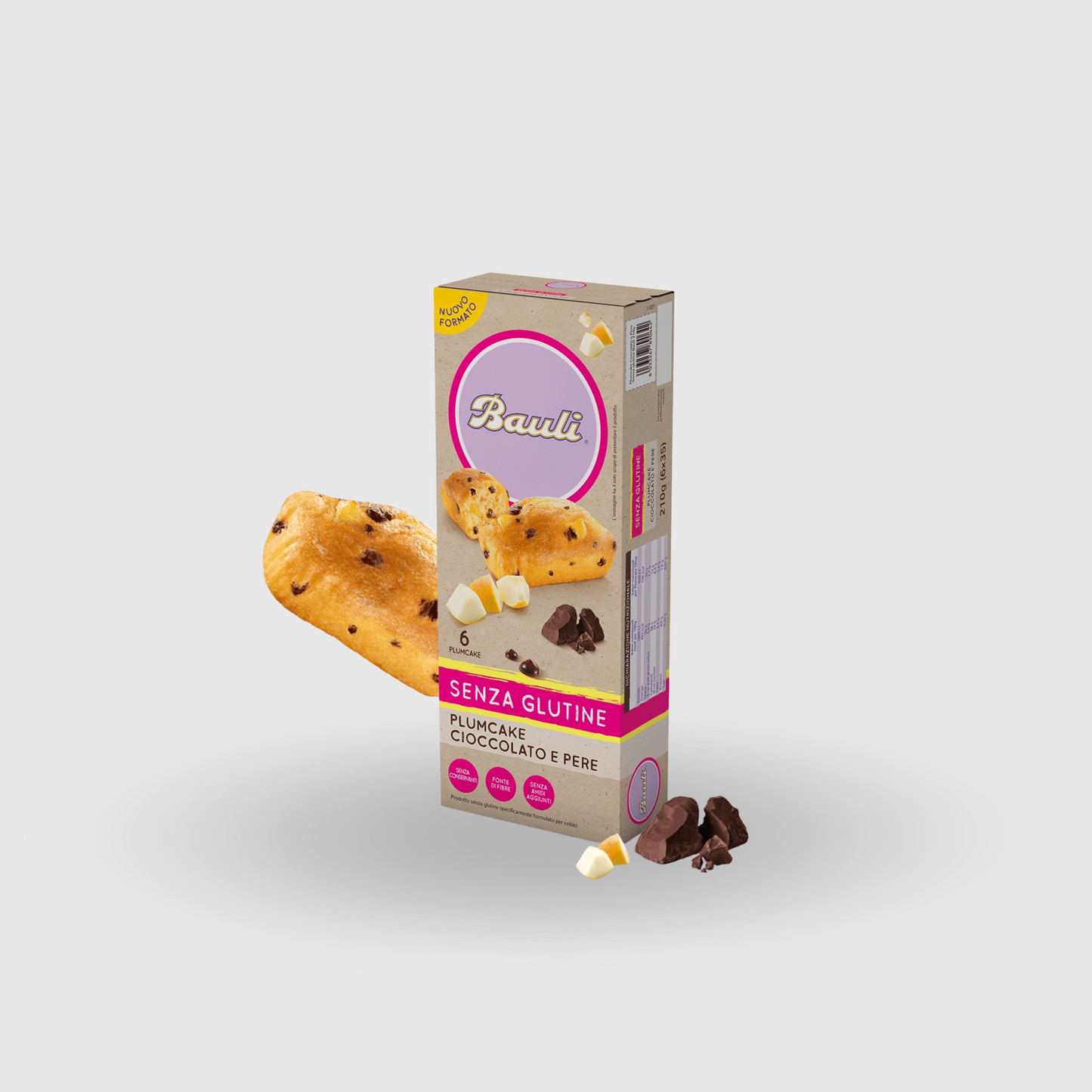 Bauli Gluten-Free Chocolate and Pear Plumcake 210g
