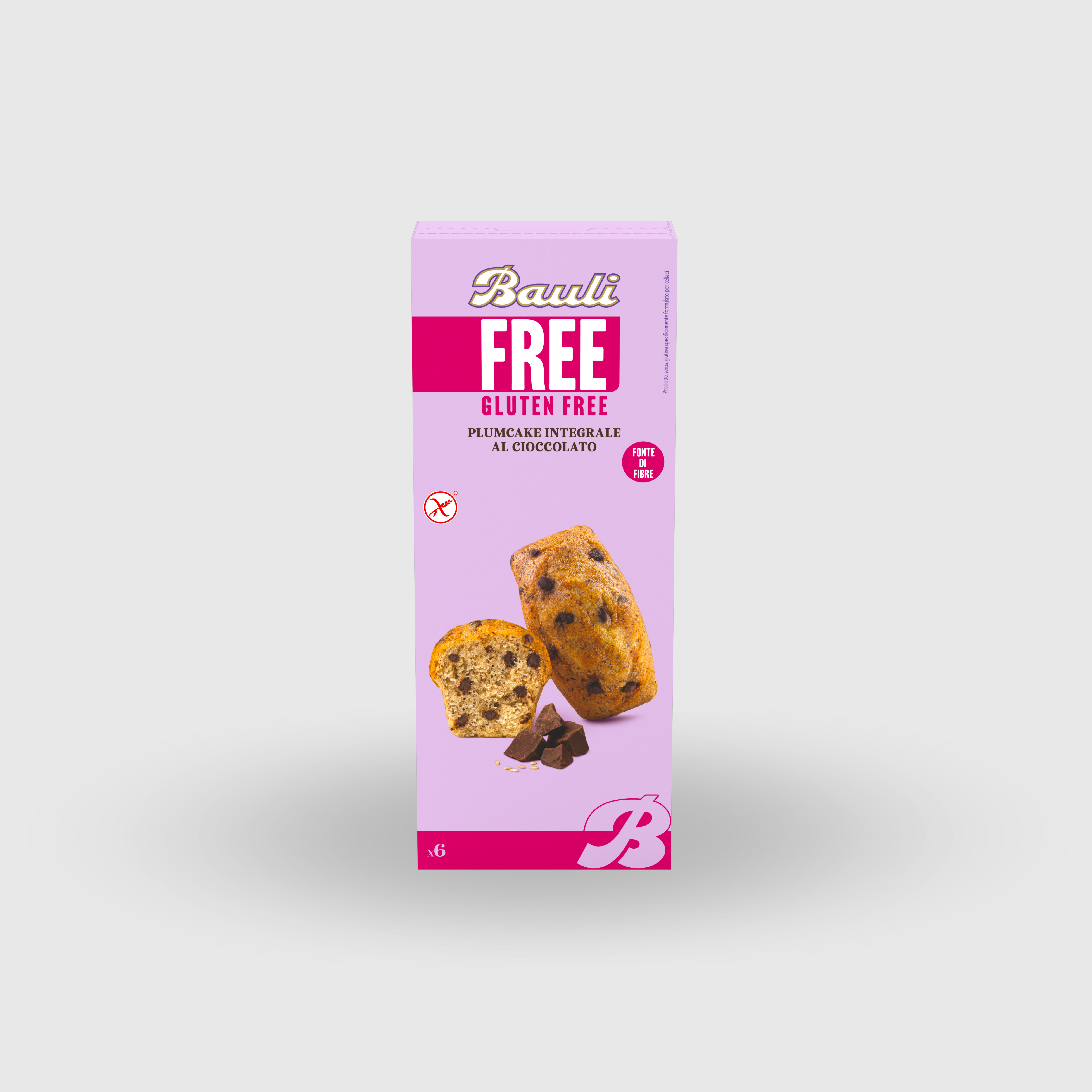 Plumcake Integrale con Gocce di Cioccolato Senza Glutine Bauli 210g