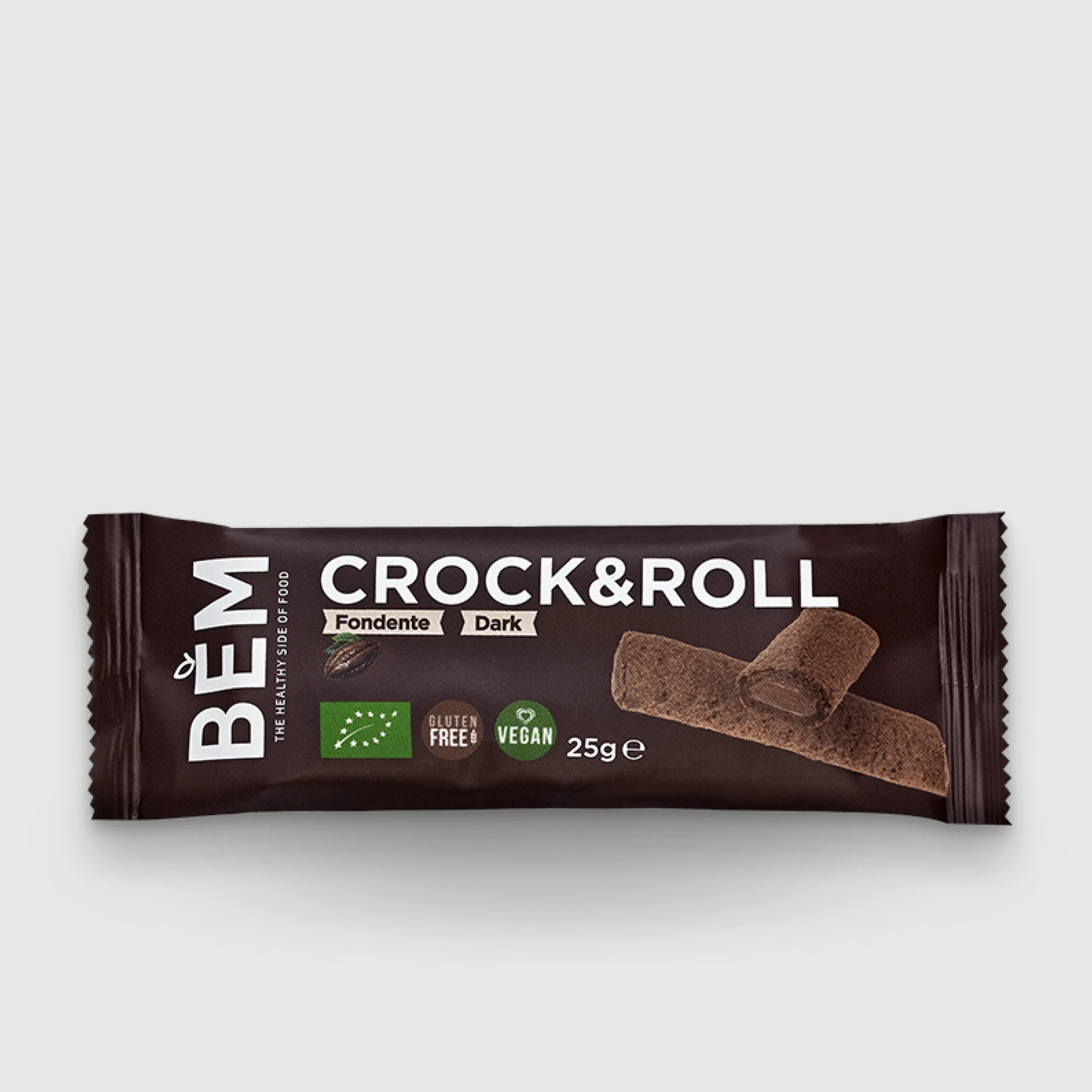 Crock&Roll Snack al Cacao Biologico Vegano Senza Glutine Bem 25g