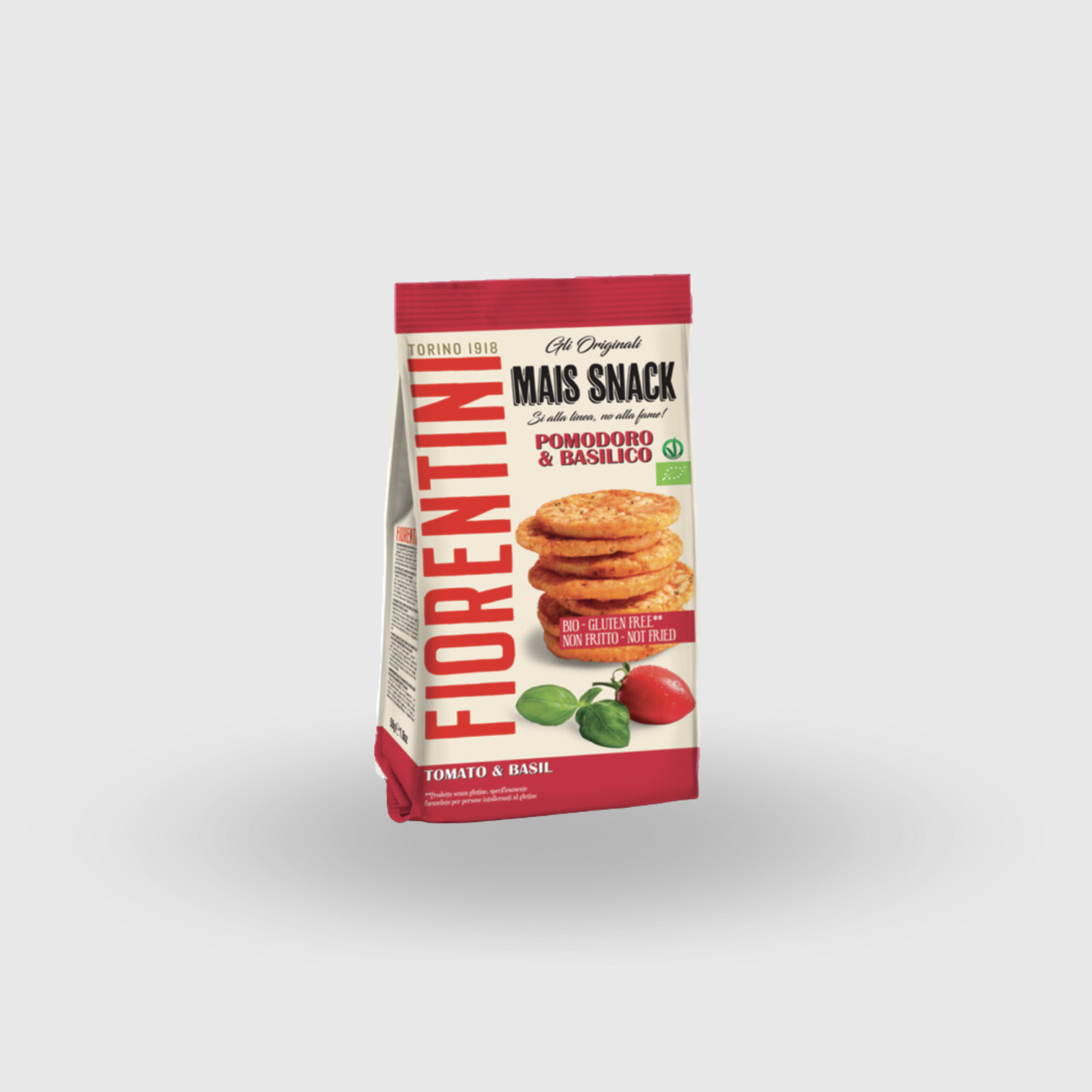 Bio Corn Snacks Mini Tomato and Basil Grits 50g Gluten Free