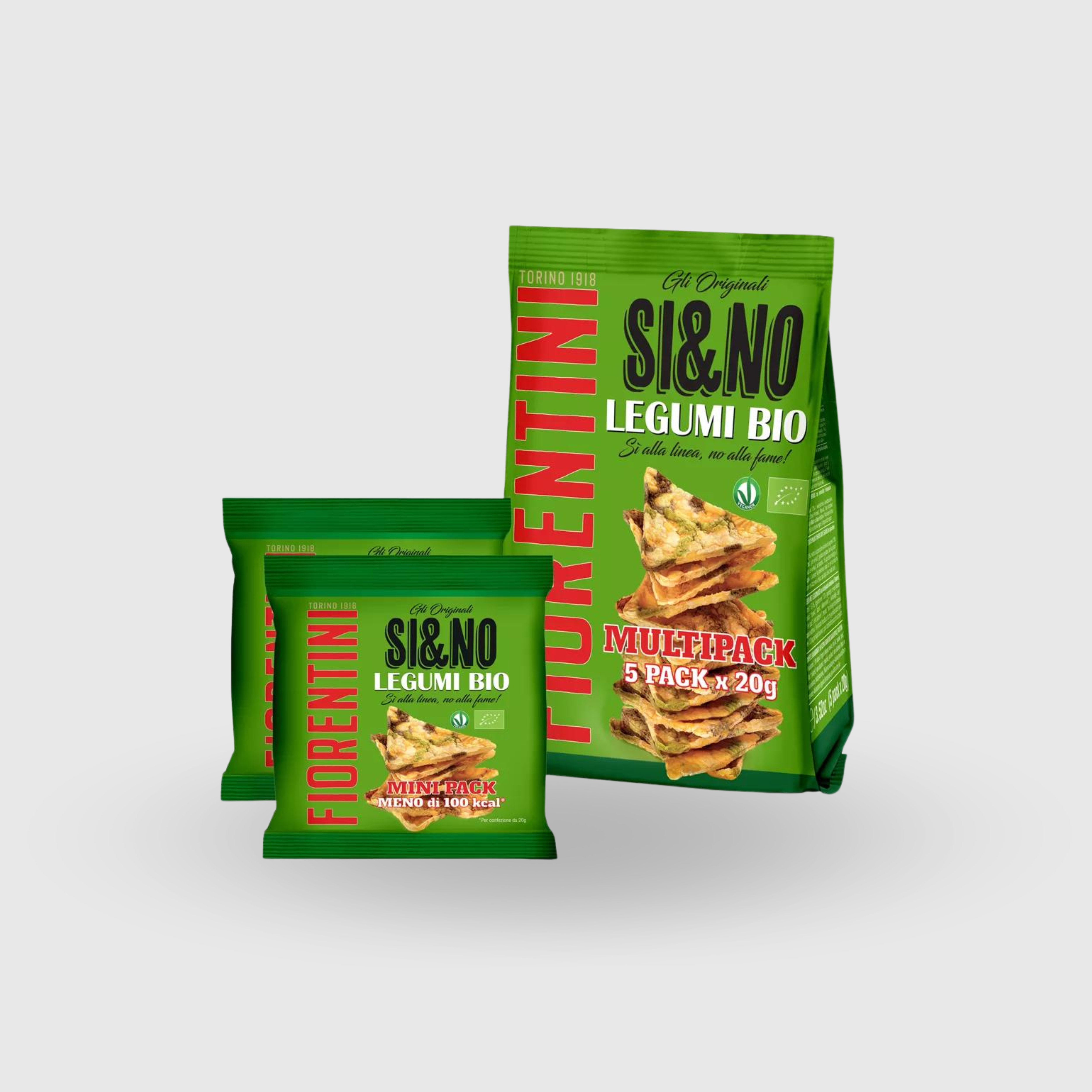 Si&amp;No mini Multipack de légumineuses et de maïs biologiques 100 g (5 x 20 g) sans gluten