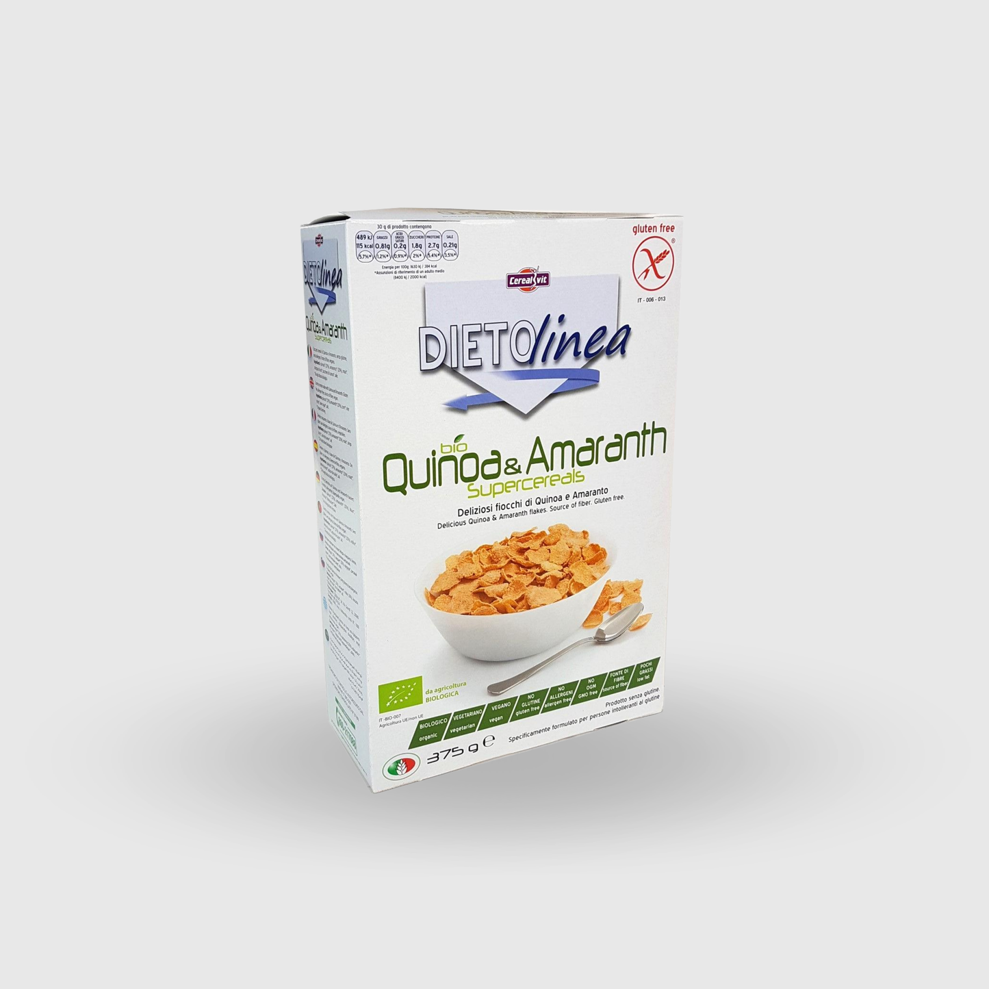 Cerealvit Bio Cereals Amaranth and Quinoa Gluten Free 375g