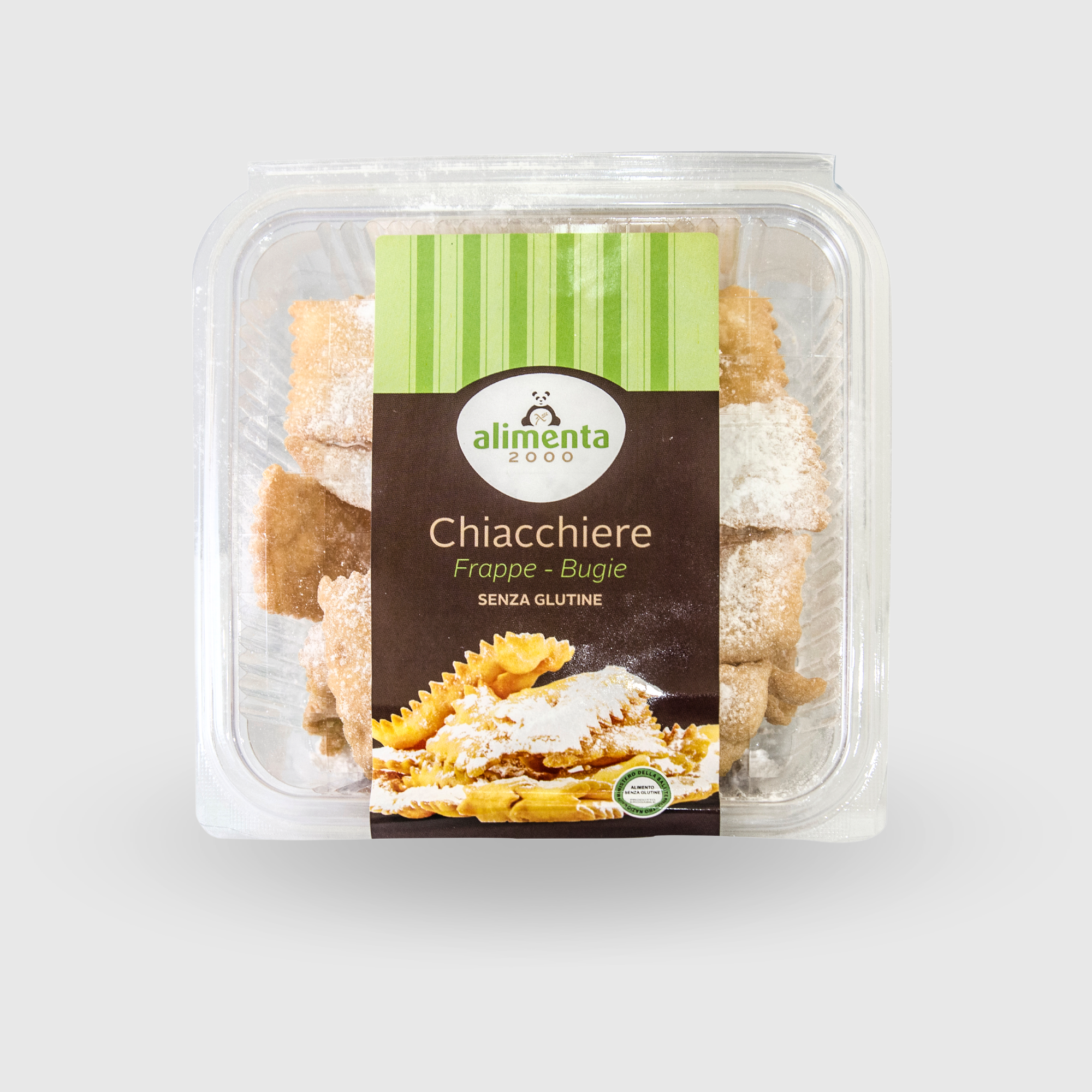 Chiacchiere Classiche Alimenta 2000 Senza Glutine e Senza Lattosio 100g