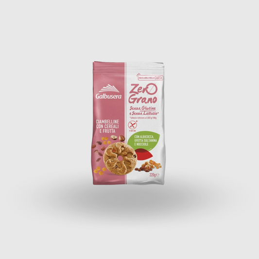 Galbusera ZeroGrano Cereal and Fruit Donuts Gluten-free and Lactose-free 220g