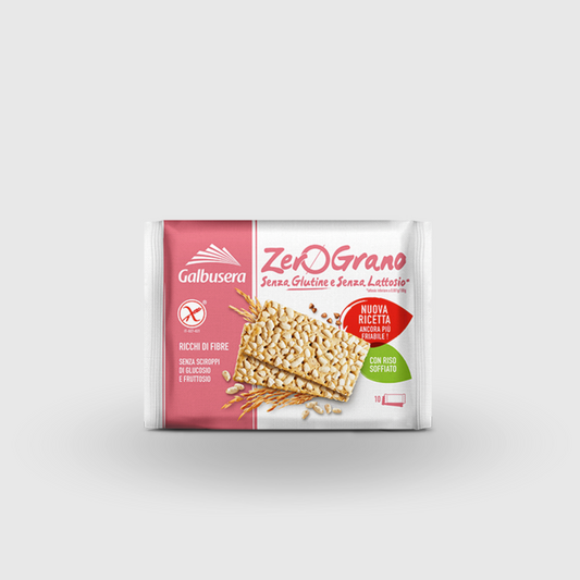 Galbusera Cracker Zerograno Whole Wheat Gluten Free and Lactose Free 360g