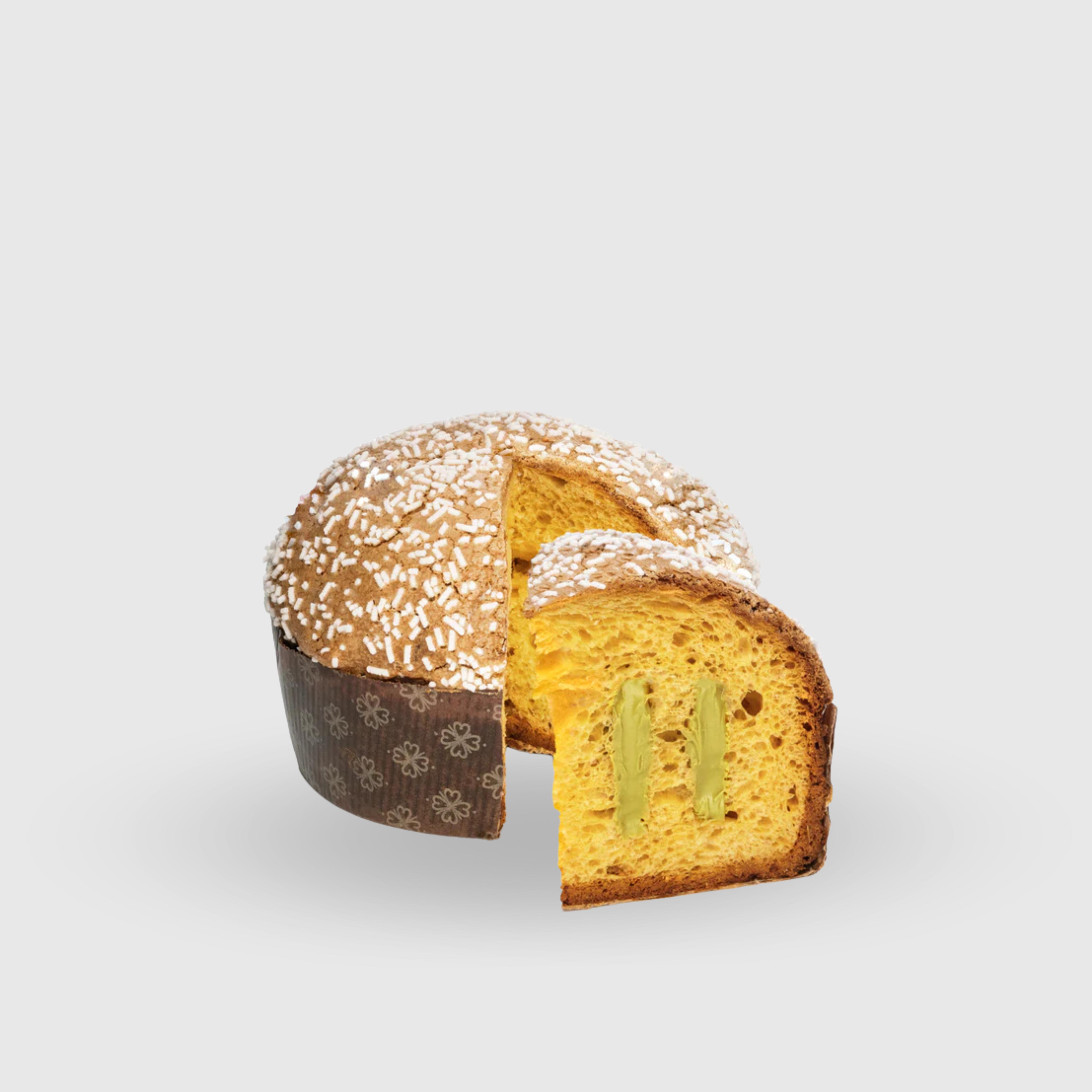 Handgemachter Panettone mit Pistazienfüllung Glutenfrei Konditorei Cuneo 600g
