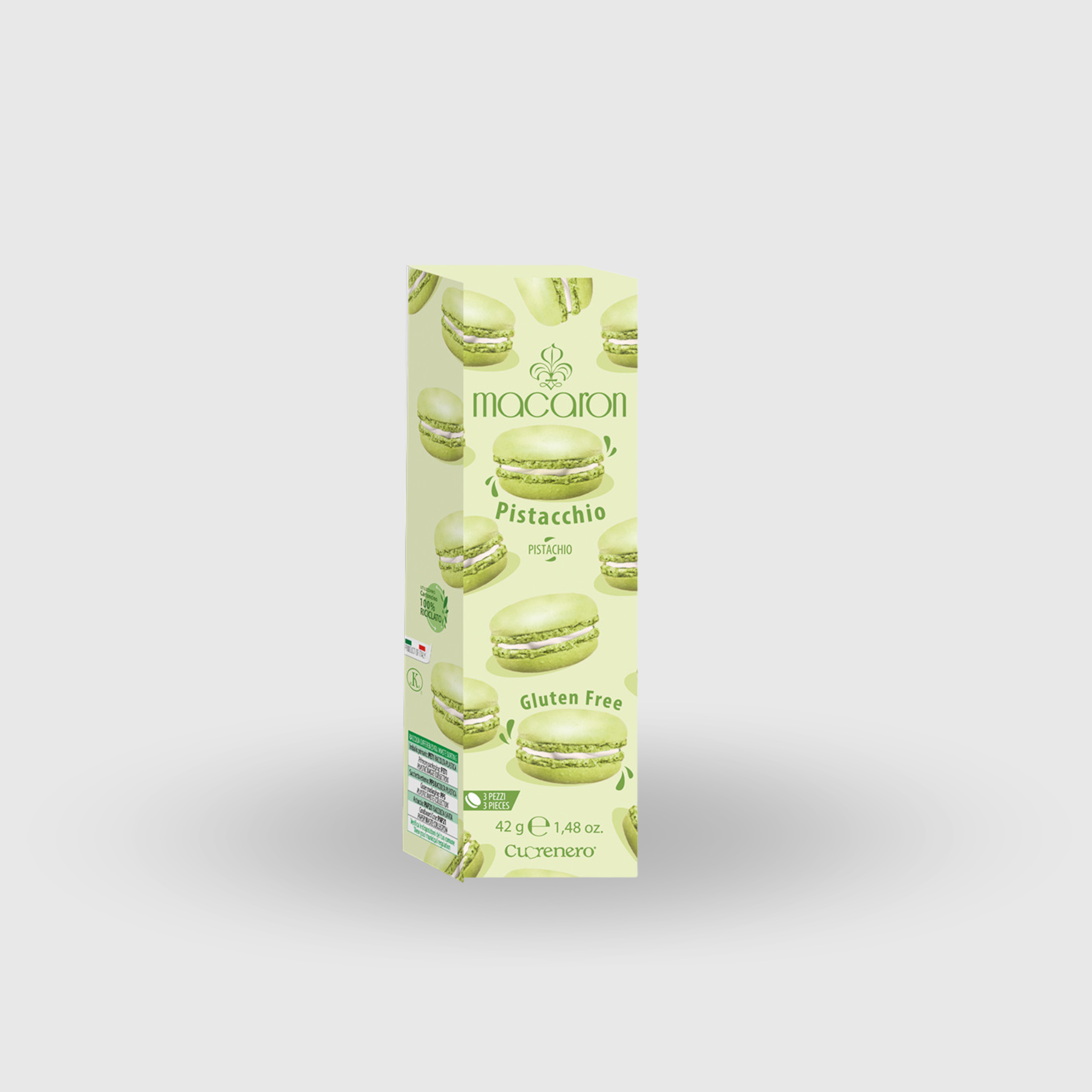 Macaron de Pistacho Sin Gluten Cuorenero 42g