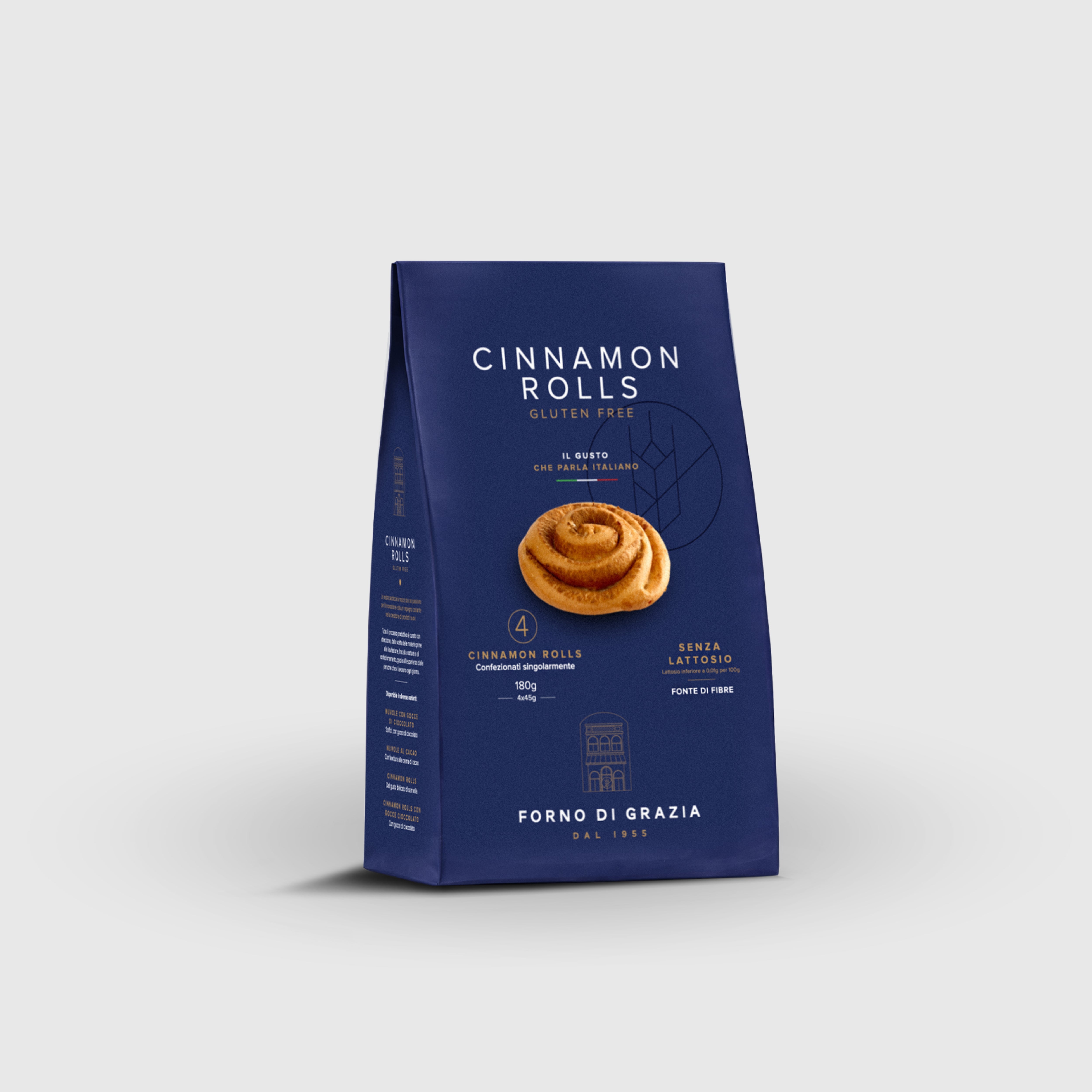 Cinnamon Rolls Senza Glutine e Senza Lattosio Forno di Grazia 180g