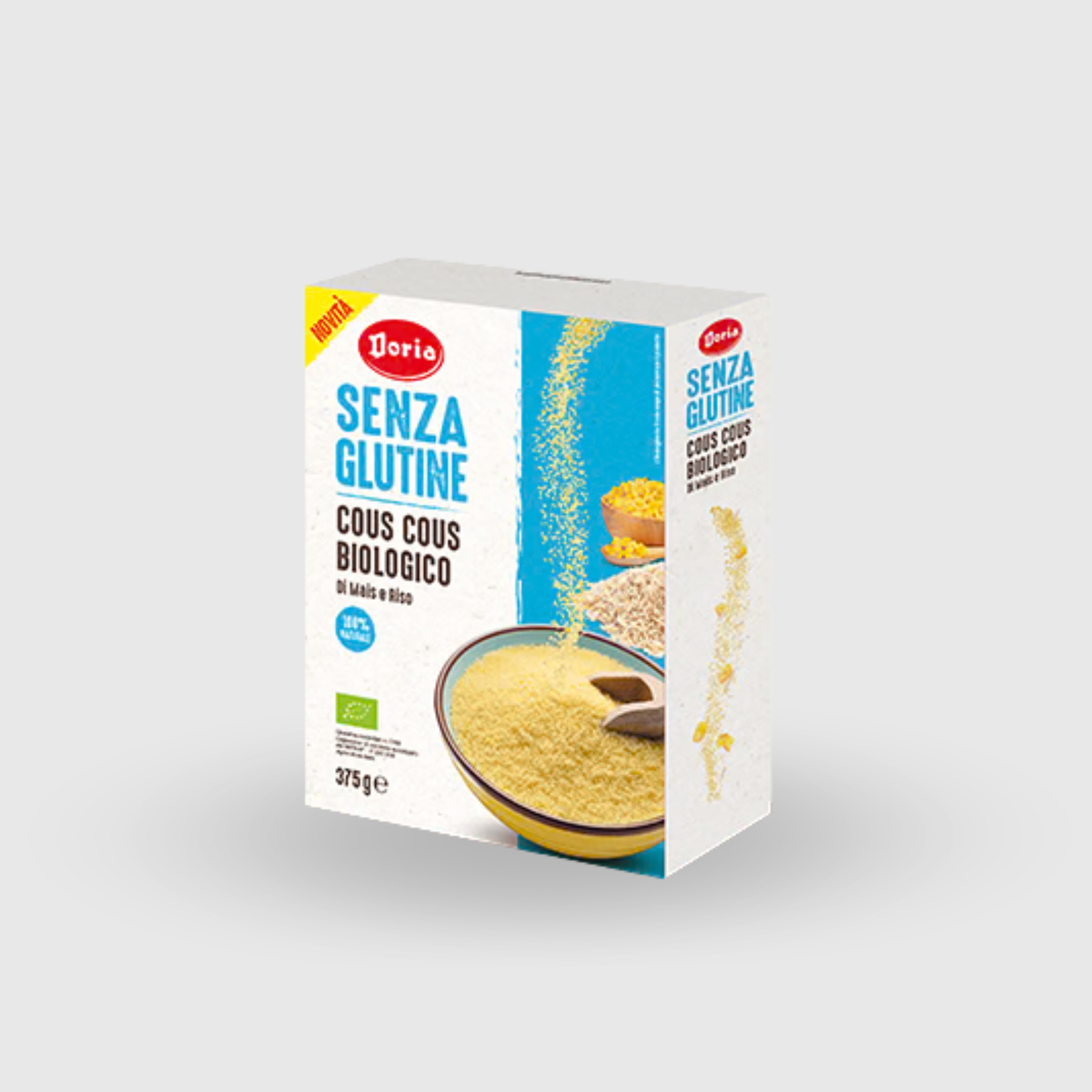Cous Cous Bio di Riso e Mais Doria Senza Glutine 375g