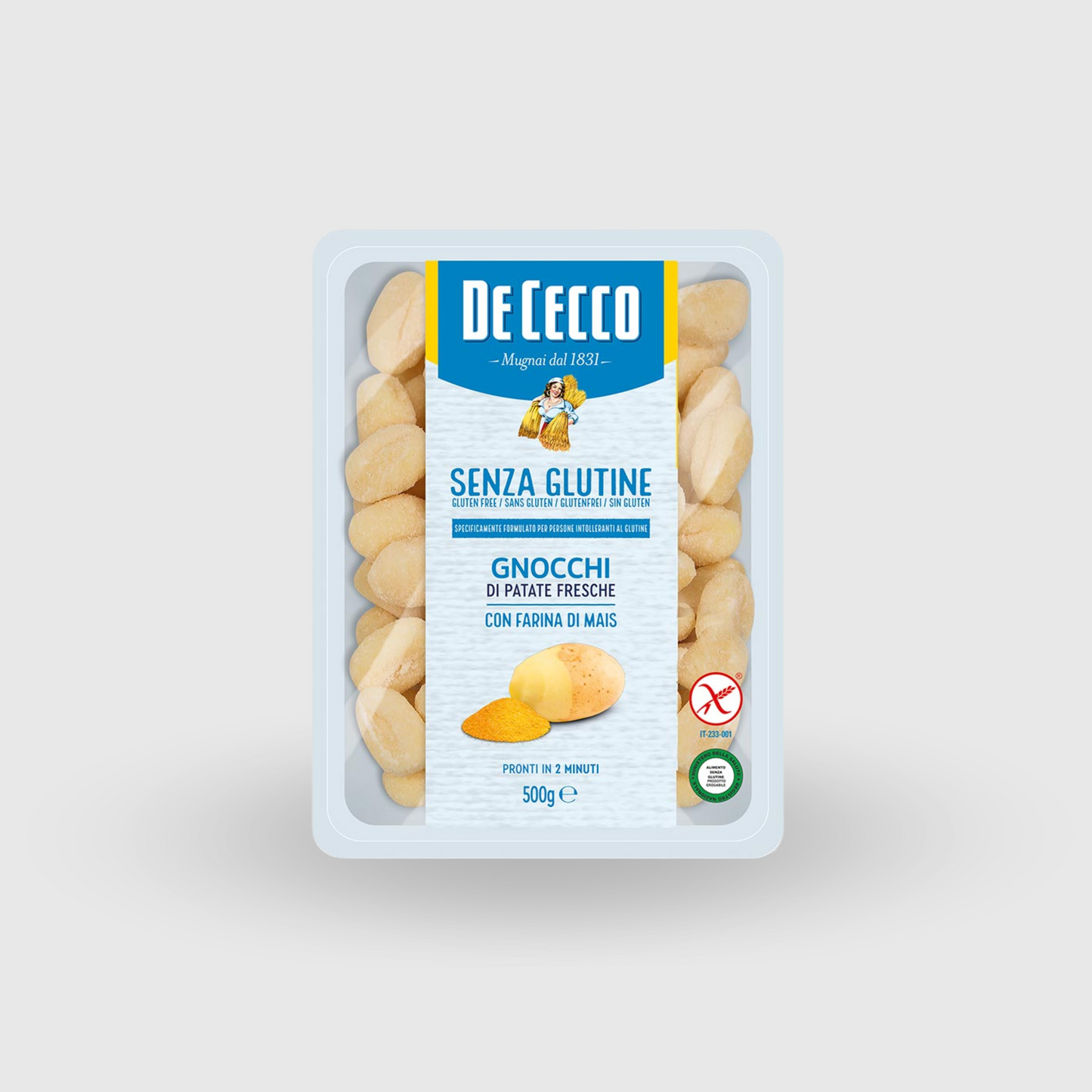 Gnocchi di patate fresche De Cecco Senza Glutine 500g
