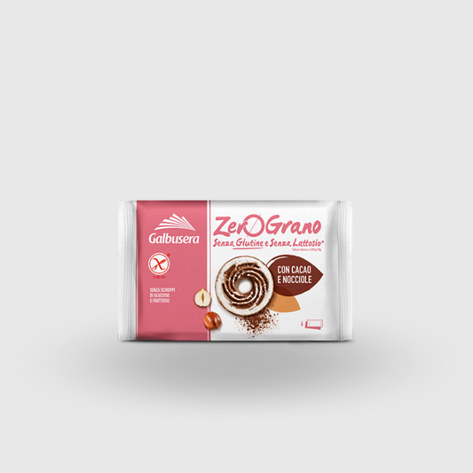 Frollini Cacao e Nocciole Zerograno 220g Senza Glutine e Senza Lattosio