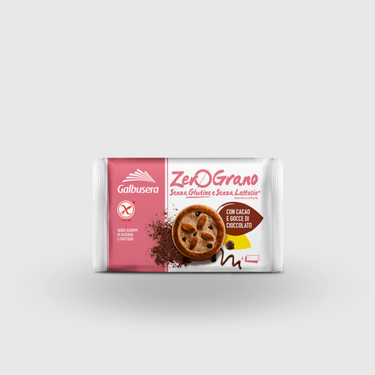 Galbusera Frollini with Chocolate Drops Zerograno 220g Gluten Free and Lactose Free