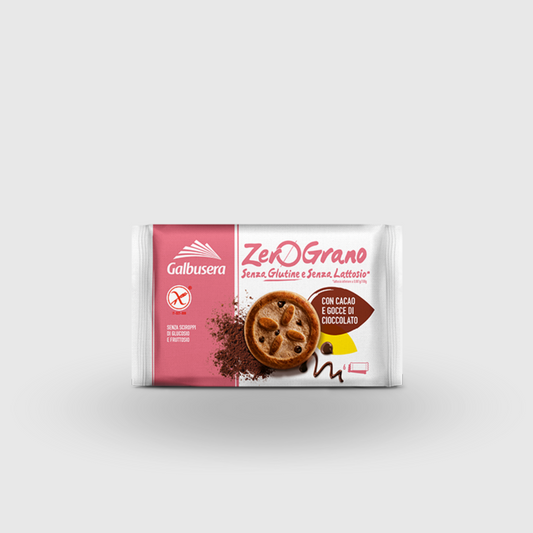 Frollini con Gocce di Cioccolato Zerograno 220g Senza Glutine e Senza Lattosio