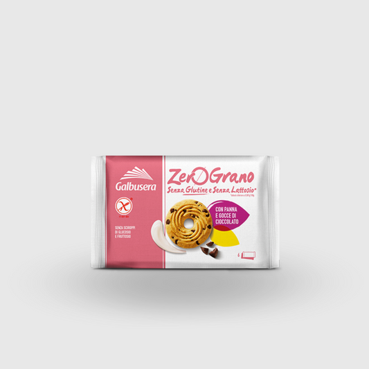 Galbusera Frollini Cream and Chocolate Drops Zerograno 220g Gluten Free and Lactose Free