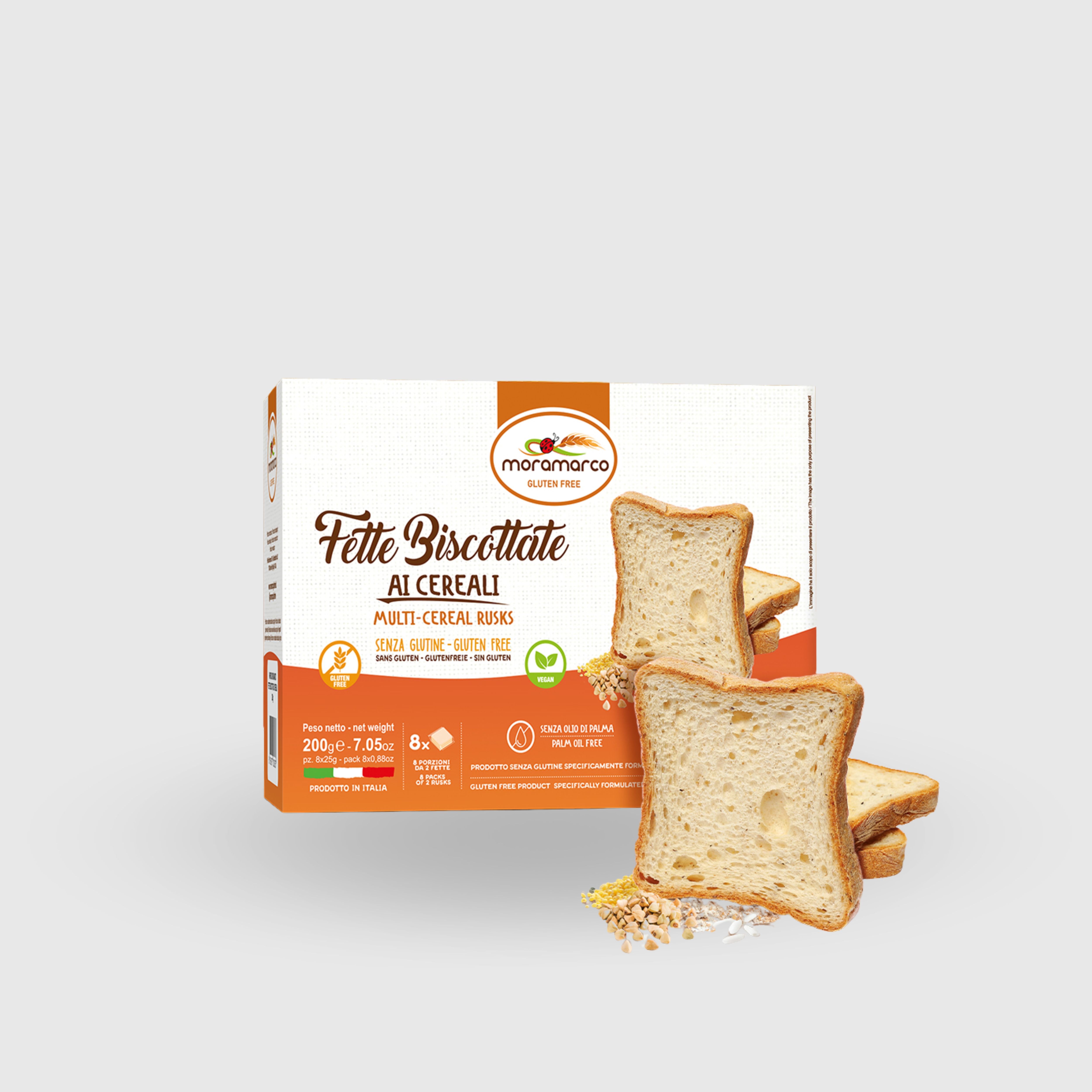 Gluten-Free Cereal Rusks Moramarco 200g (8x26g)