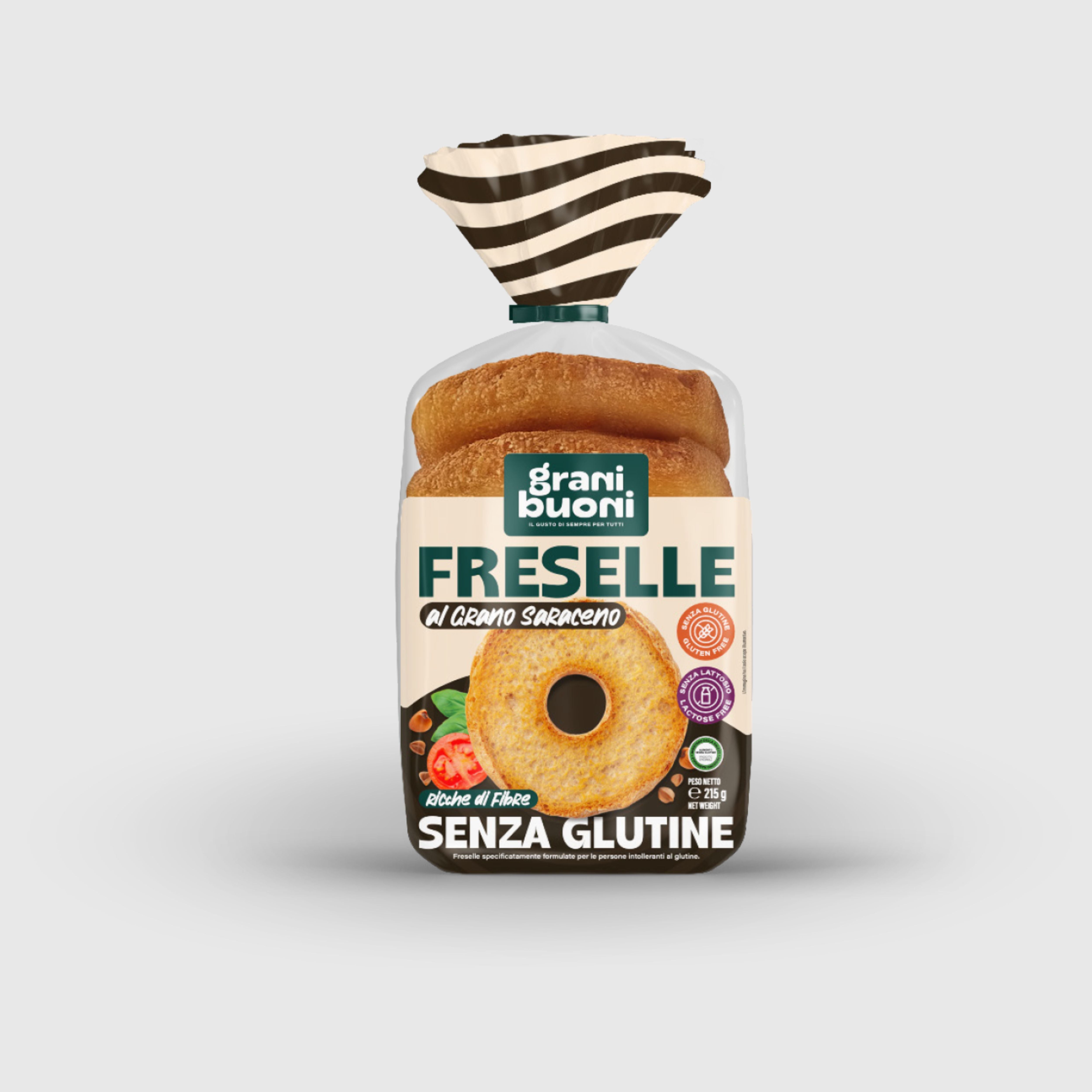 Freselle con Grano Saraceno Senza Glutine e Senza Lattosio Granibuoni 140g