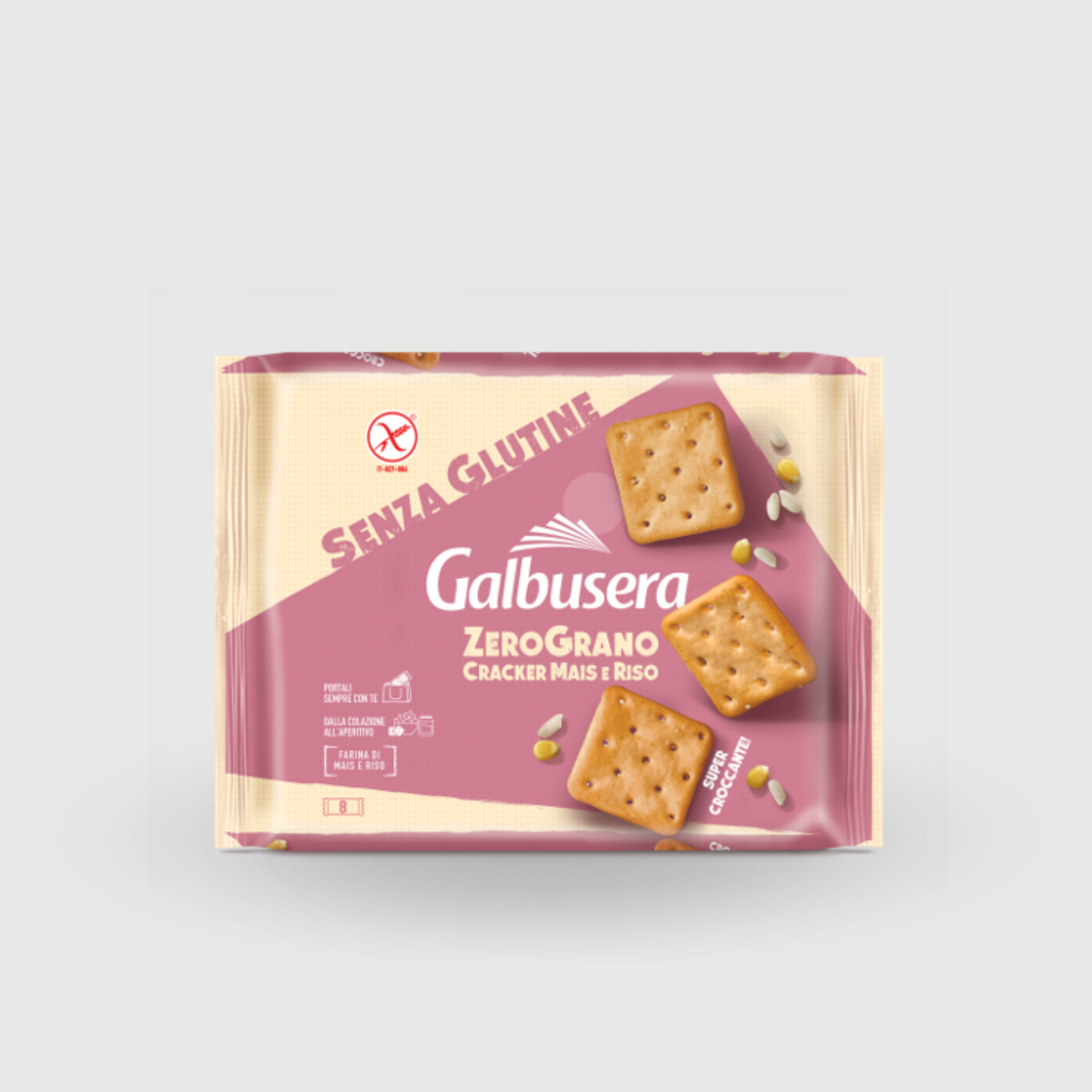 Galbusera Cracker Zerograno Gluten Free and Lactose Free 320g