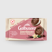 Galbusera Cocoa and Vanilla Cream Biscuits Zerograno 160g Gluten Free and Lactose Free